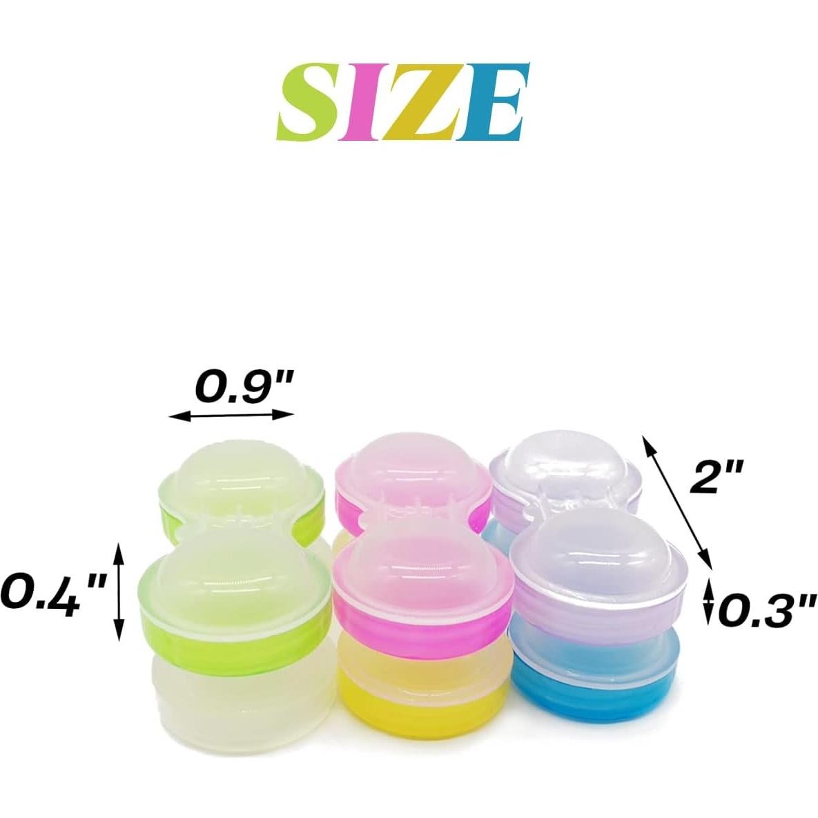 Estuches para Lentes de Contacto TIHOOD 60PCS 6 Colores