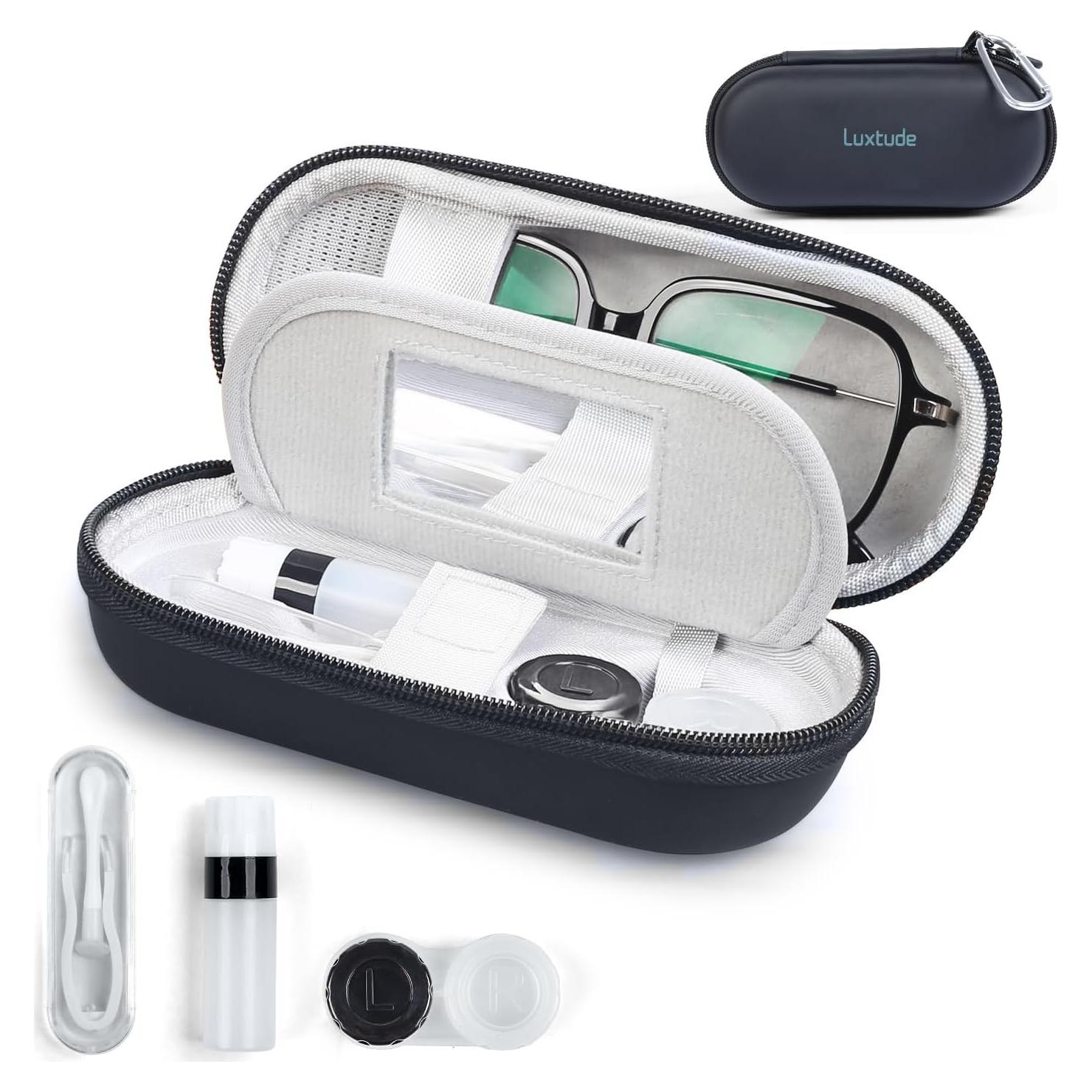 Estuche para Lentes de Contacto Luxtude 2 en 1 Negro
