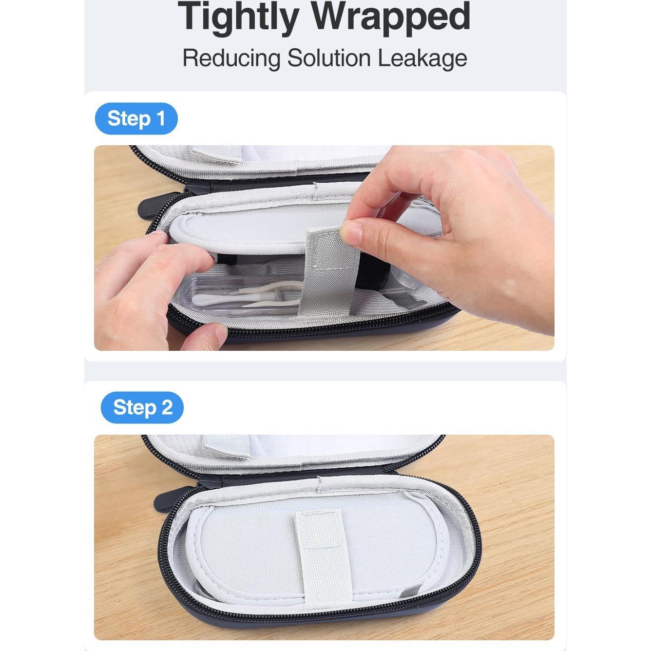 Estuche para Lentes de Contacto Luxtude 2 en 1 Negro