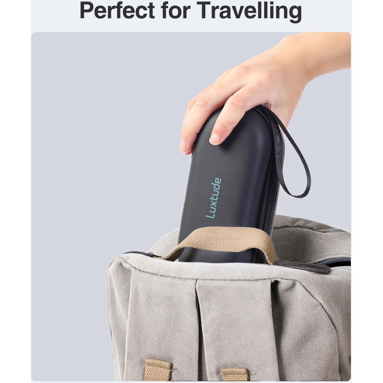 Estuche para Lentes de Contacto Luxtude 2 en 1 Negro