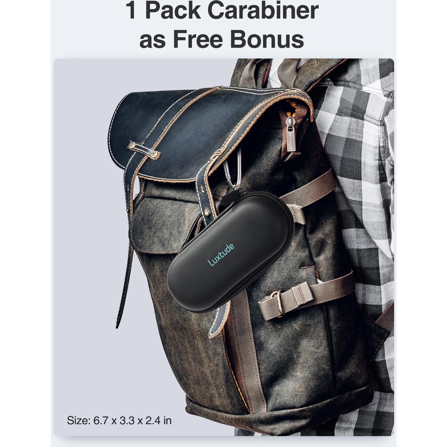 Estuche para Lentes de Contacto Luxtude 2 en 1 Negro