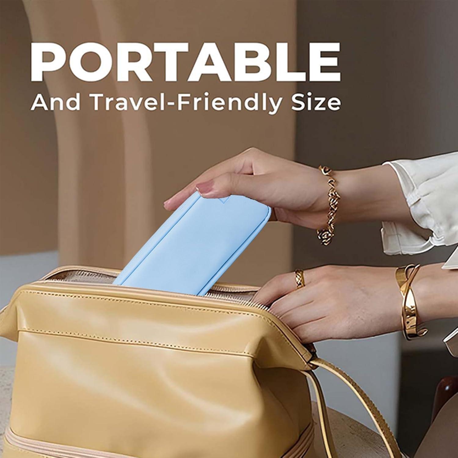 Estuche Organizador de Lentes de Contacto Diarios Azul - Almacenamiento para 60 Lentes