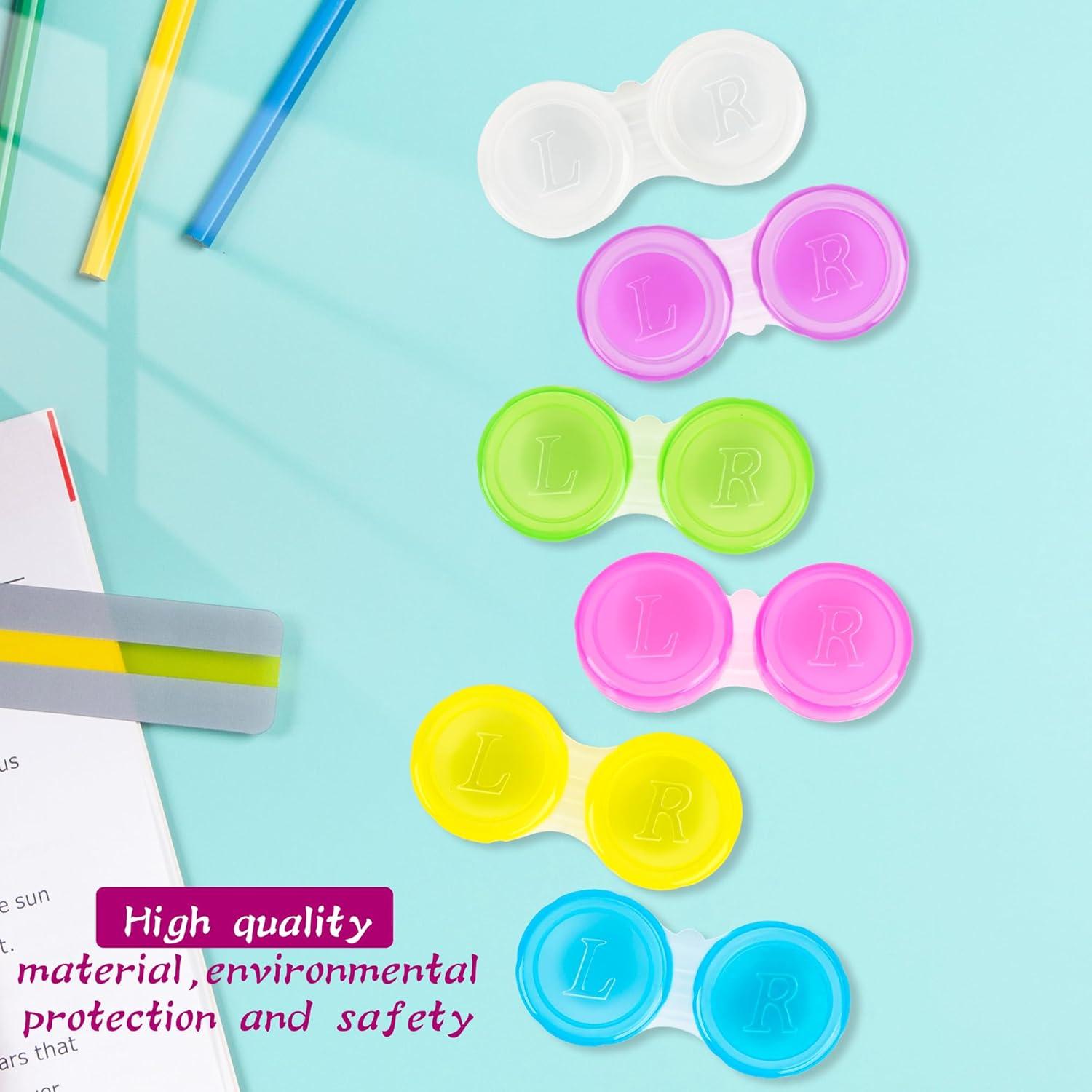 120 Estuches para Lentes de Contacto Coloridos Spaluck 5.9x2.8cm