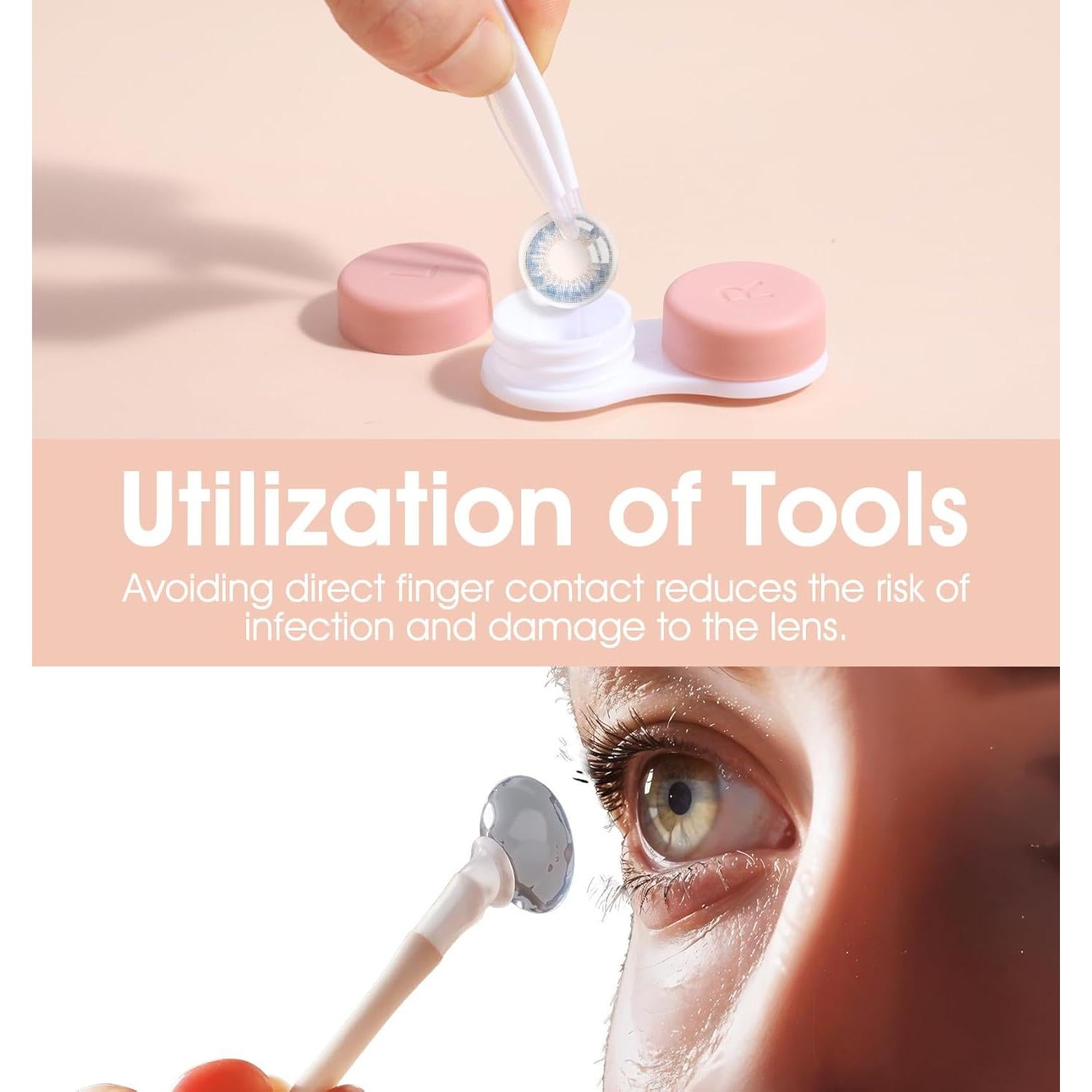 Estuche para Lentes de Contacto ValueBargain 10 Pcs Coloridos