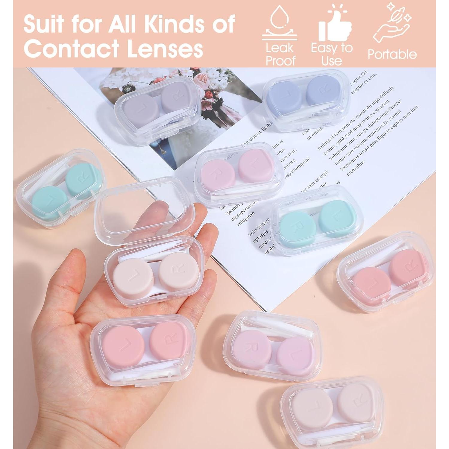 Estuche para Lentes de Contacto ValueBargain 10 Pcs Coloridos