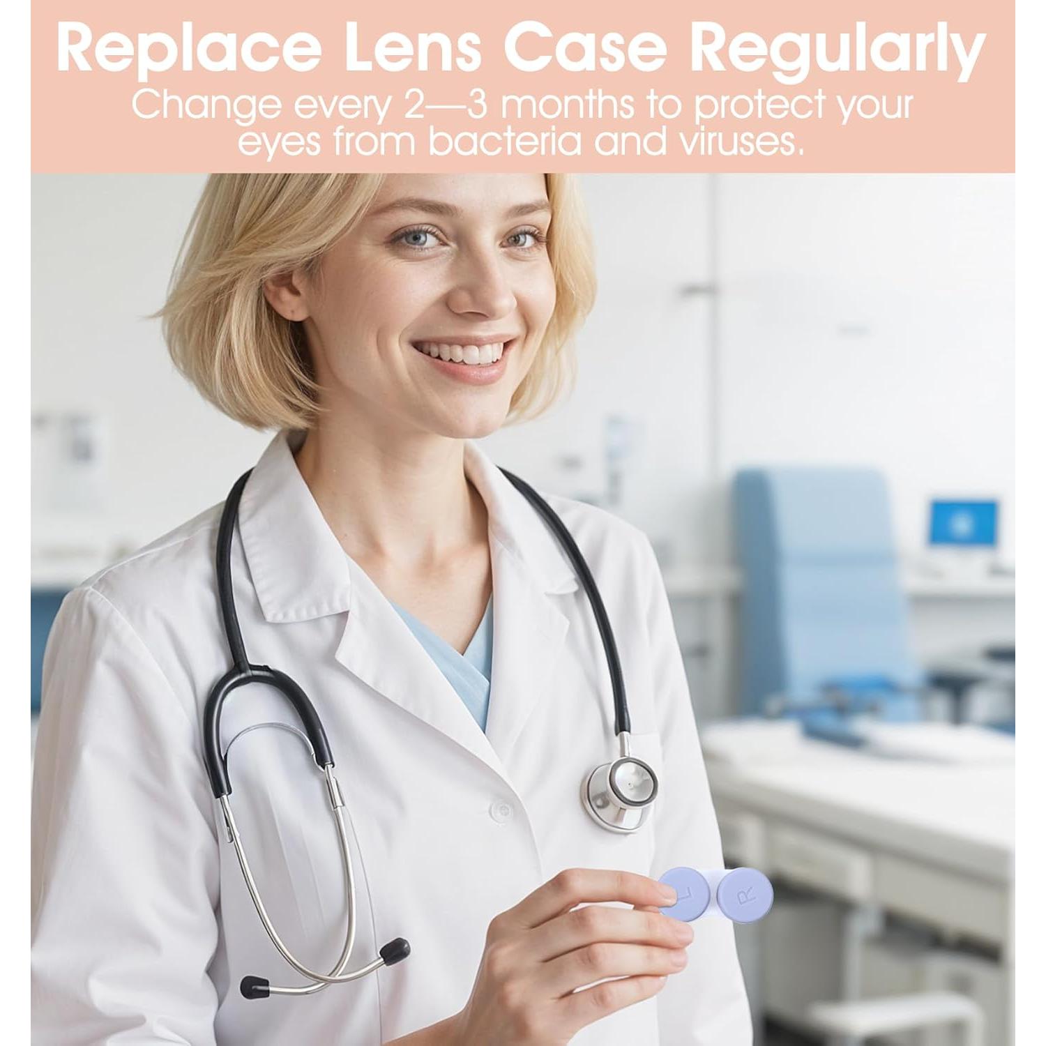 Estuche para Lentes de Contacto ValueBargain 10 Pcs Coloridos