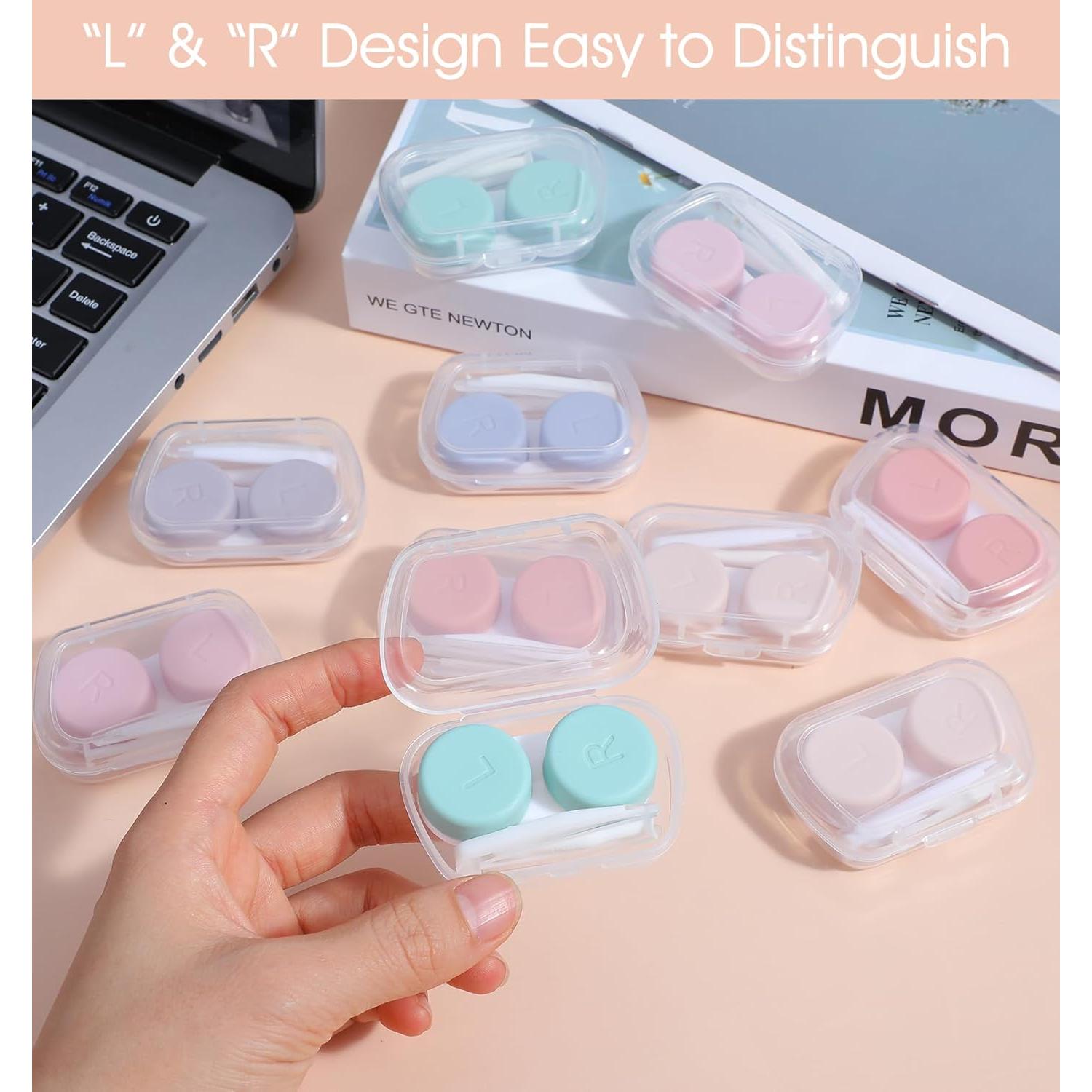 Estuche para Lentes de Contacto ValueBargain 10 Pcs Coloridos