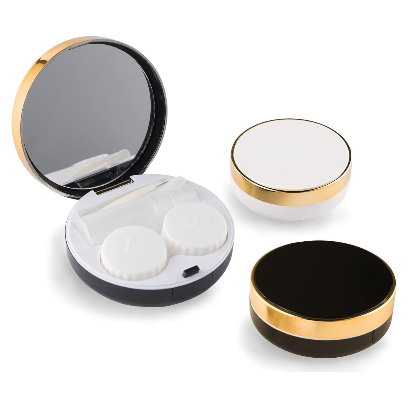 Estuche de Lentes de Contacto Rinetics 4 en 1 - Blanco, Portátil