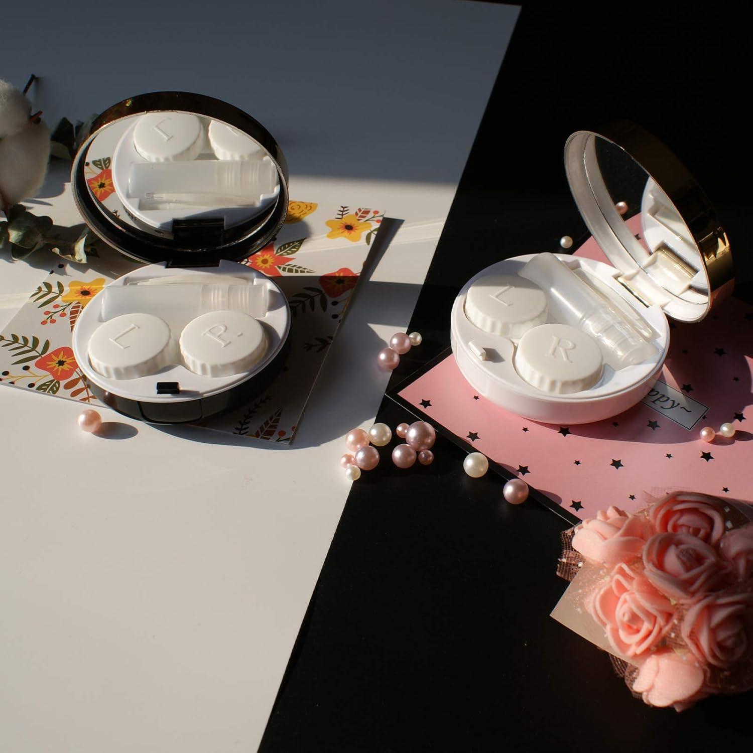 Estuche de Lentes de Contacto Rinetics 4 en 1 - Blanco, Portátil