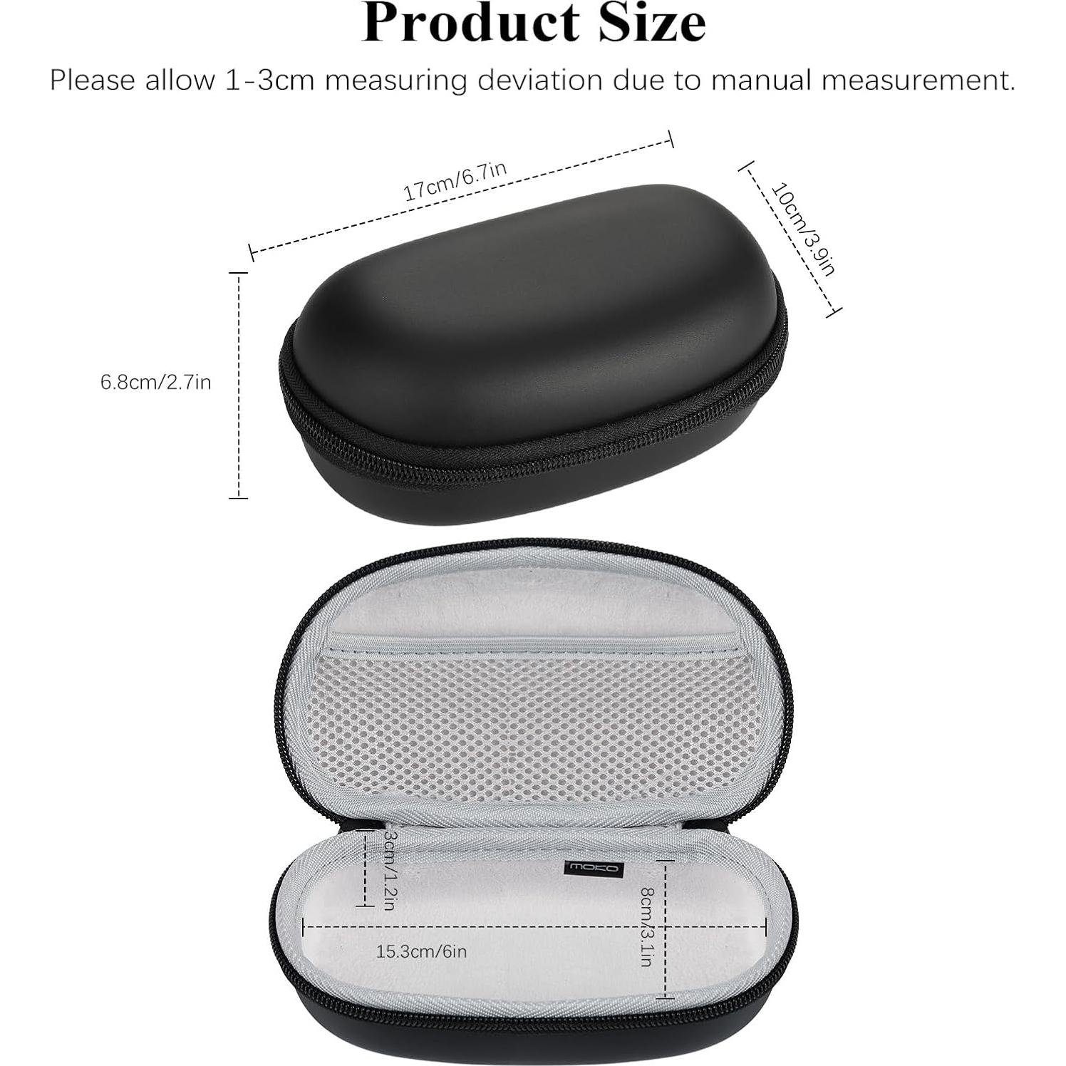 Funda de Gafas MoKo Unisex 2-en-1 PU Negra y Blanca