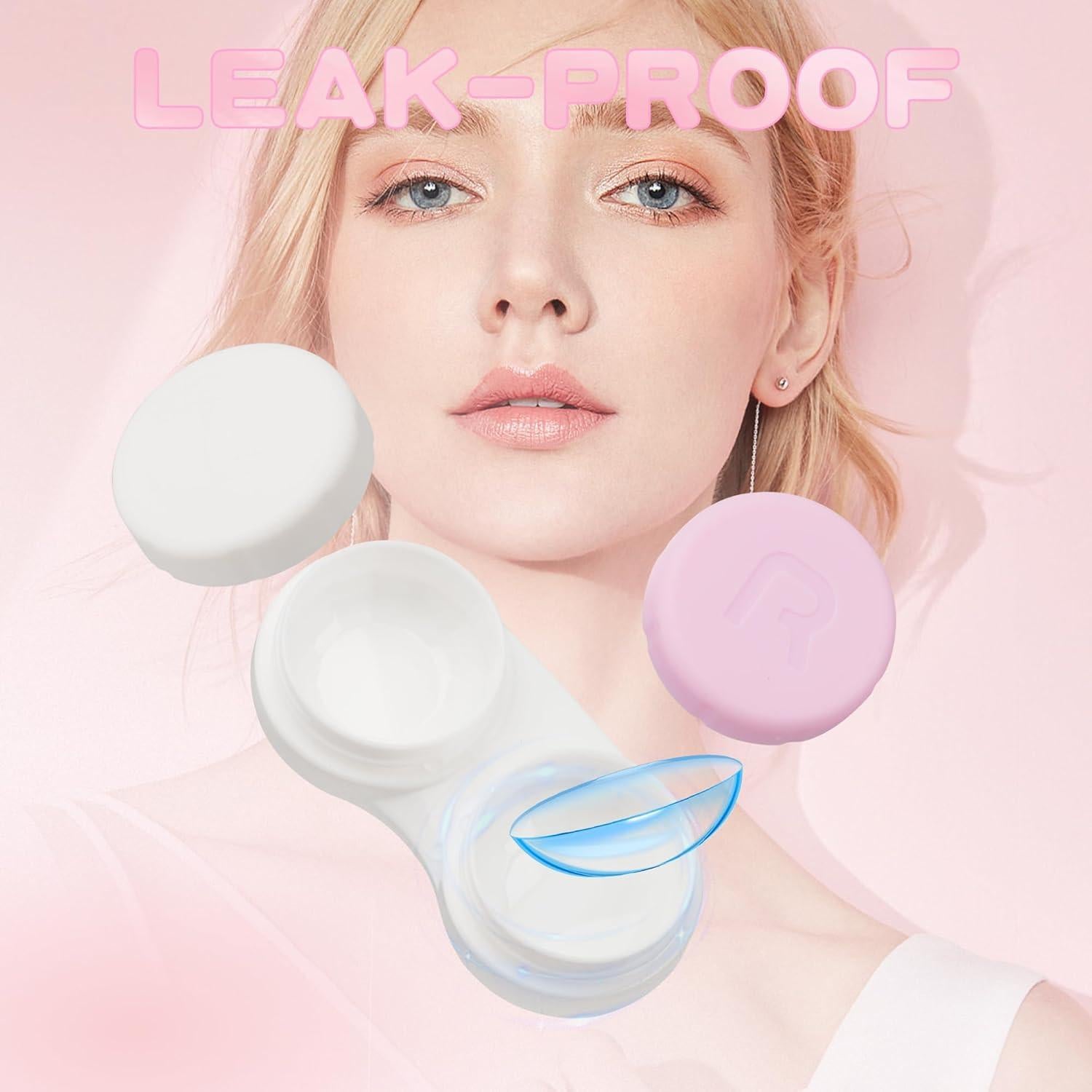 Paquete de 10 cajas para lentes de contacto A-209, 5 colores