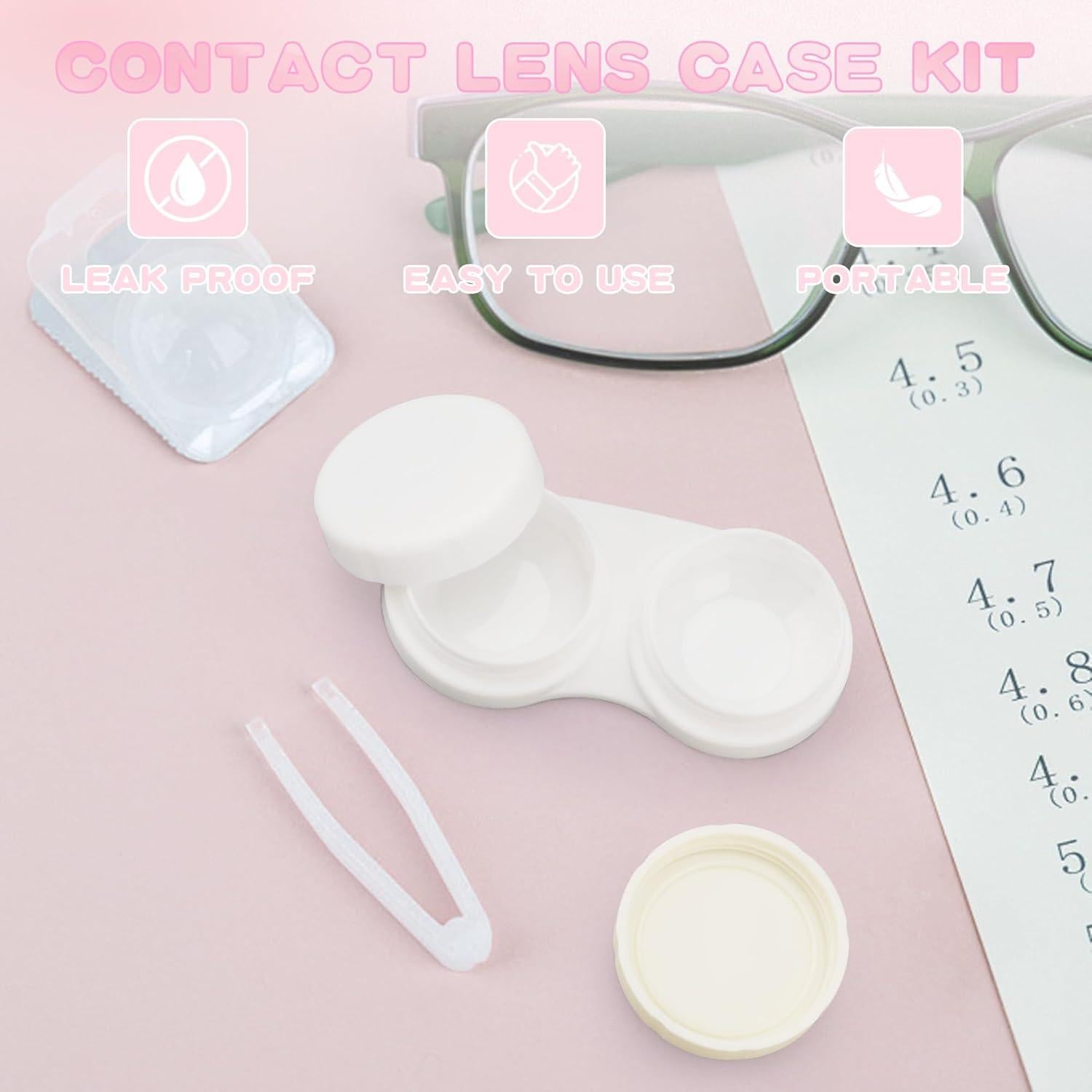 Paquete de 10 cajas para lentes de contacto A-209, 5 colores