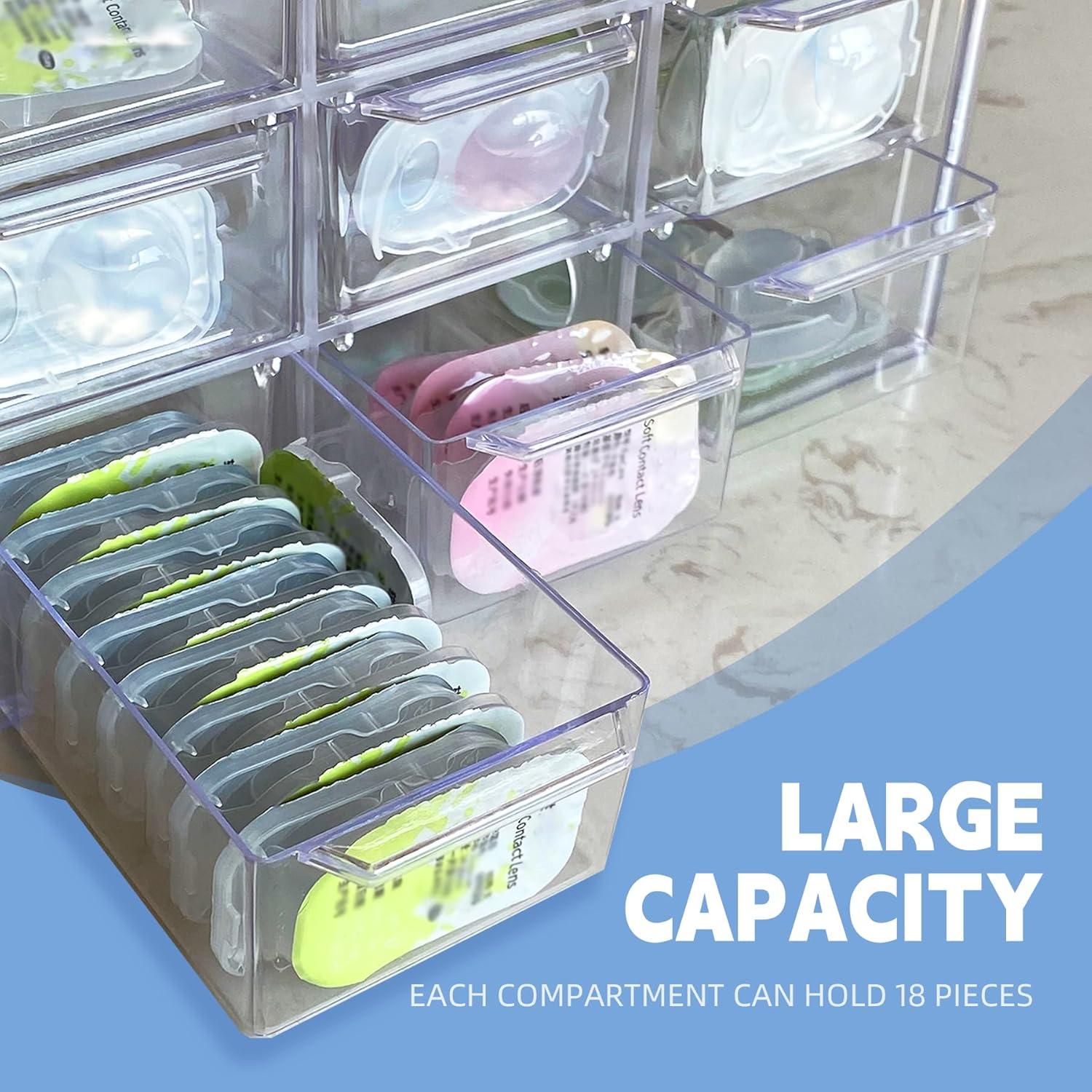 Organizador de Lentes de Contacto LCFALO con 12 Compartimentos