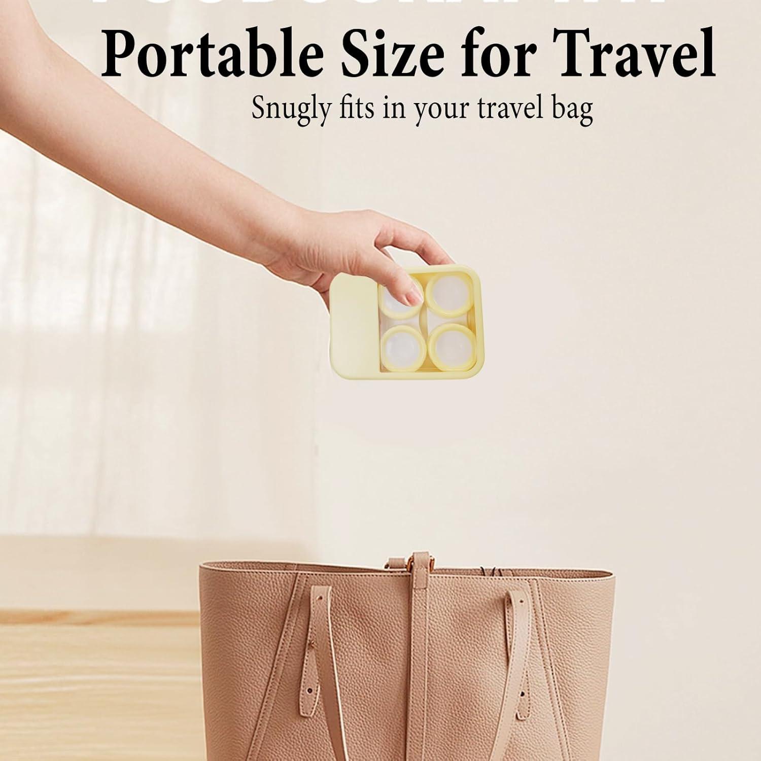 Kit de Cuidado para Lentes de Contacto Amarillo 5 en 1