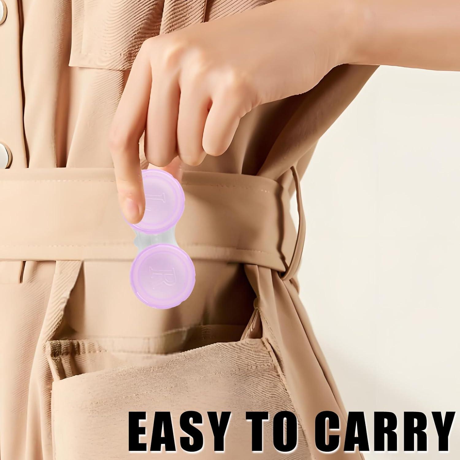 Estuches para Lentes de Contacto Xohairp 24 Pcs Coloridos