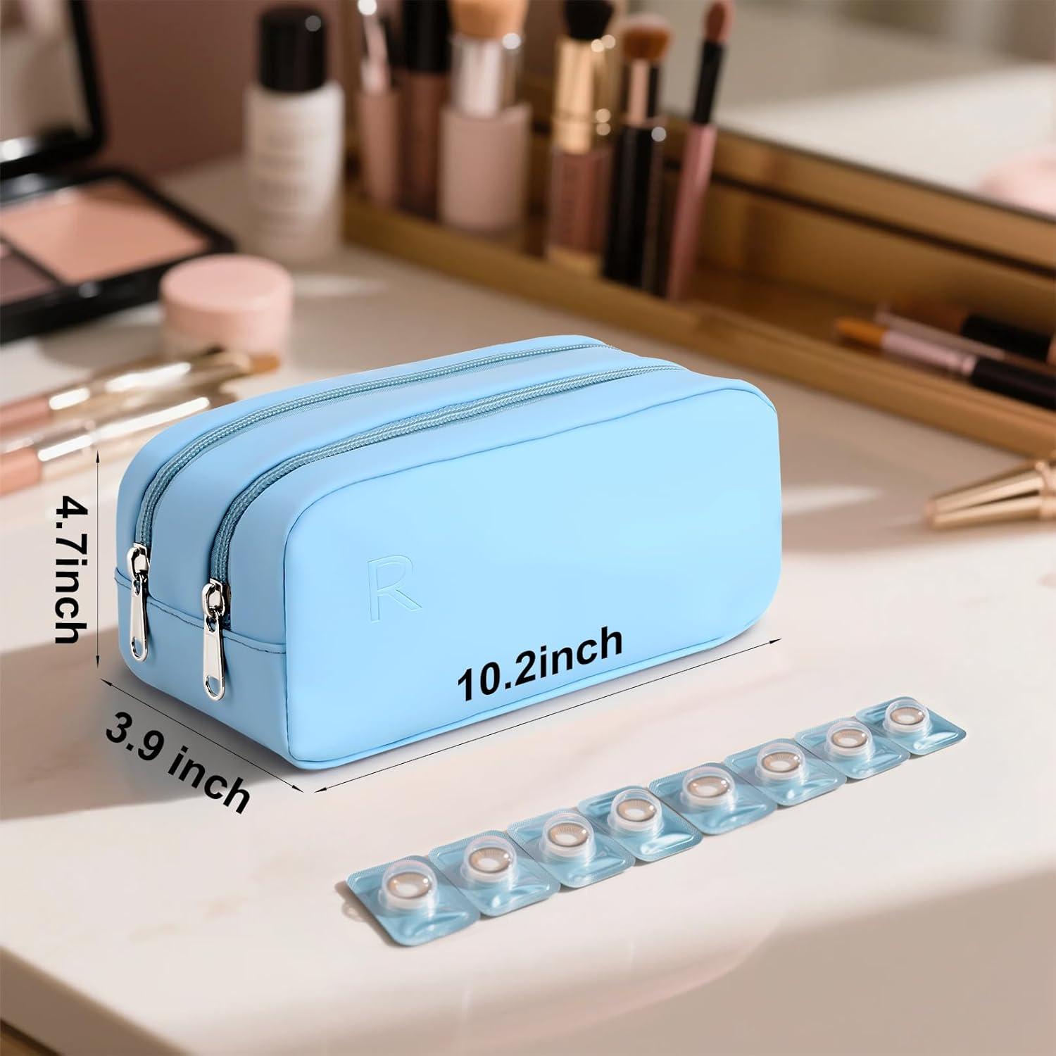 Estuche Organizador de Lentes de Contacto Azul - 100 Lentes