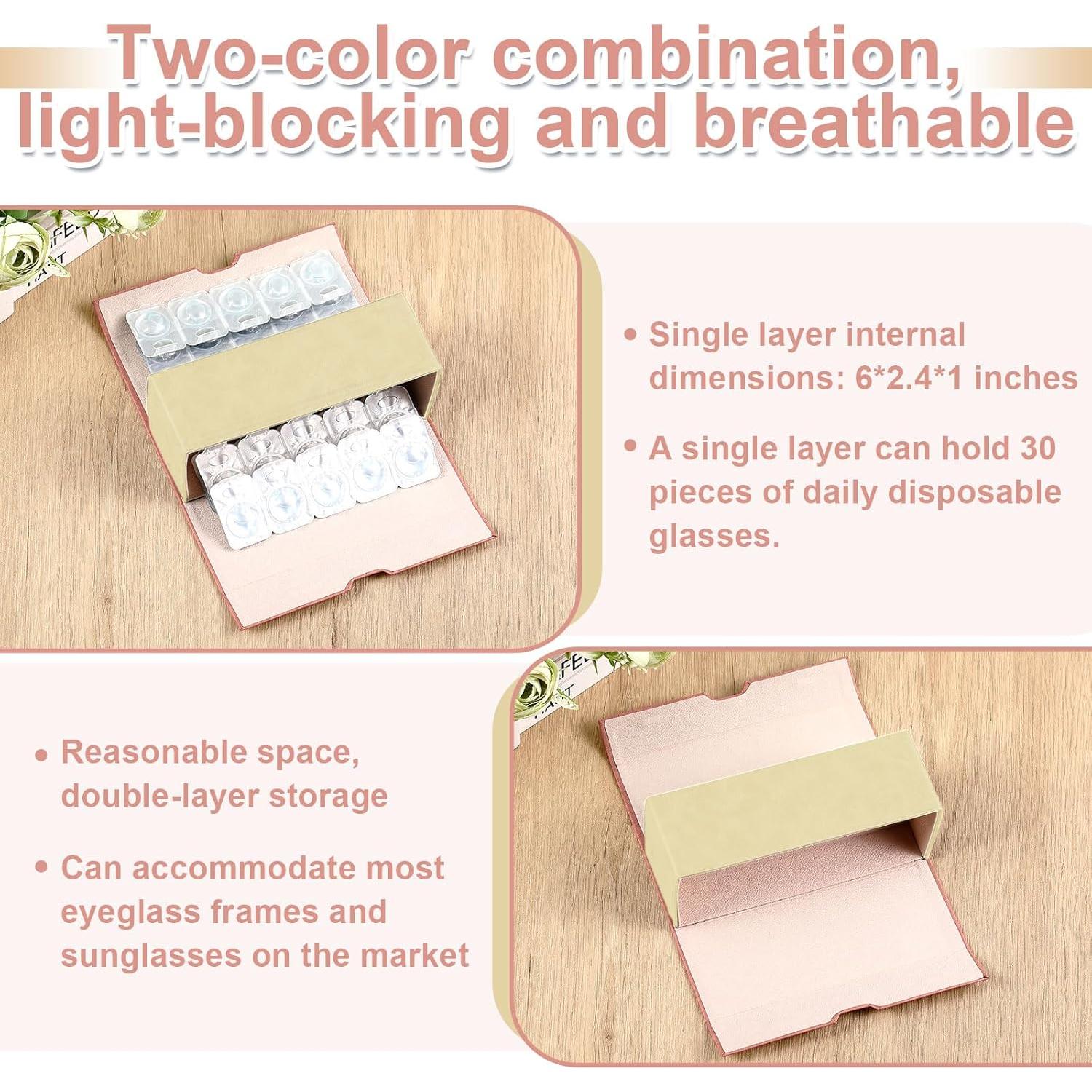 Estuche de Lentes de Contacto Flutesan Rosa 2 en 1 Portátil