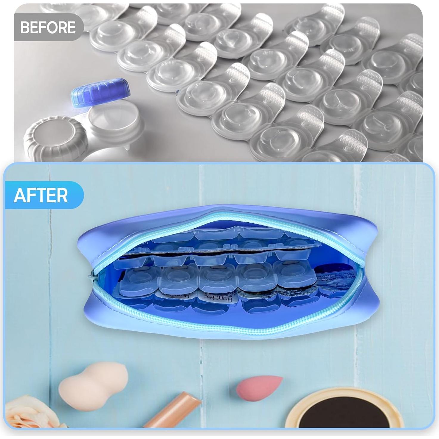 Estuche Organizador de Lentes de Contacto EOREA Verde 30 Lentes