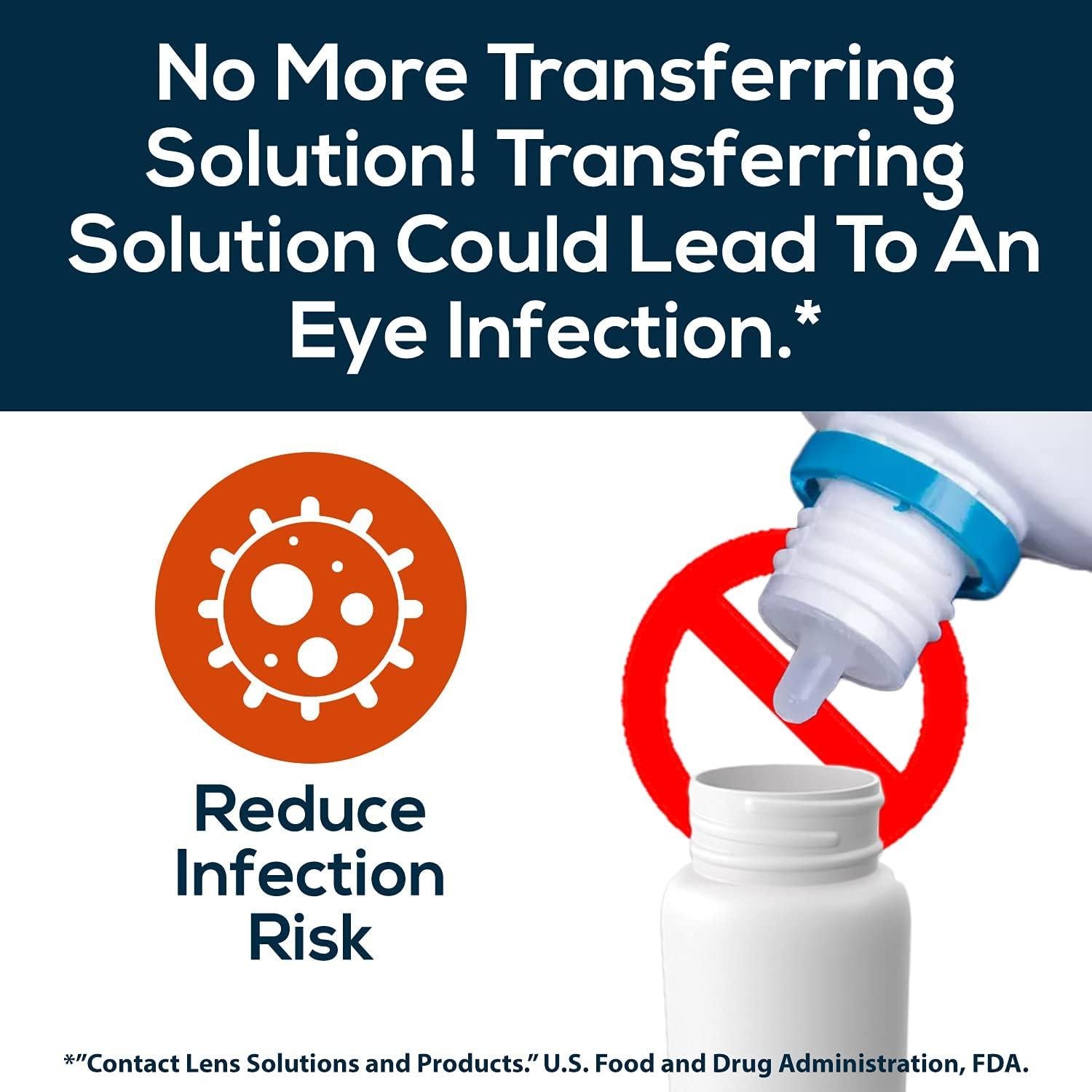 Estuche de Lentes de Contacto Oplee™ Negro con Espejo