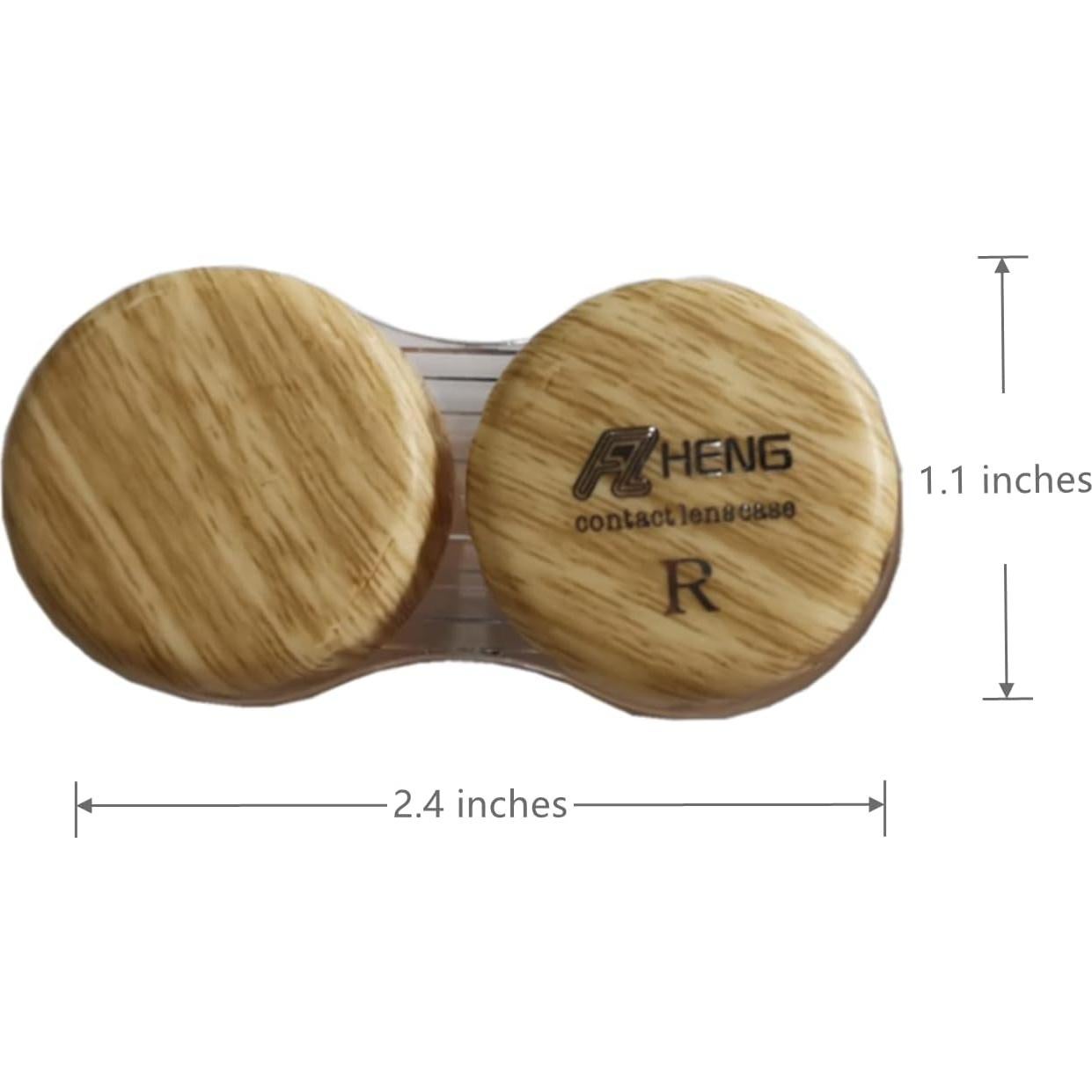 Estuche para Lentes de Contacto MUDOR 6 Piezas Color Madera