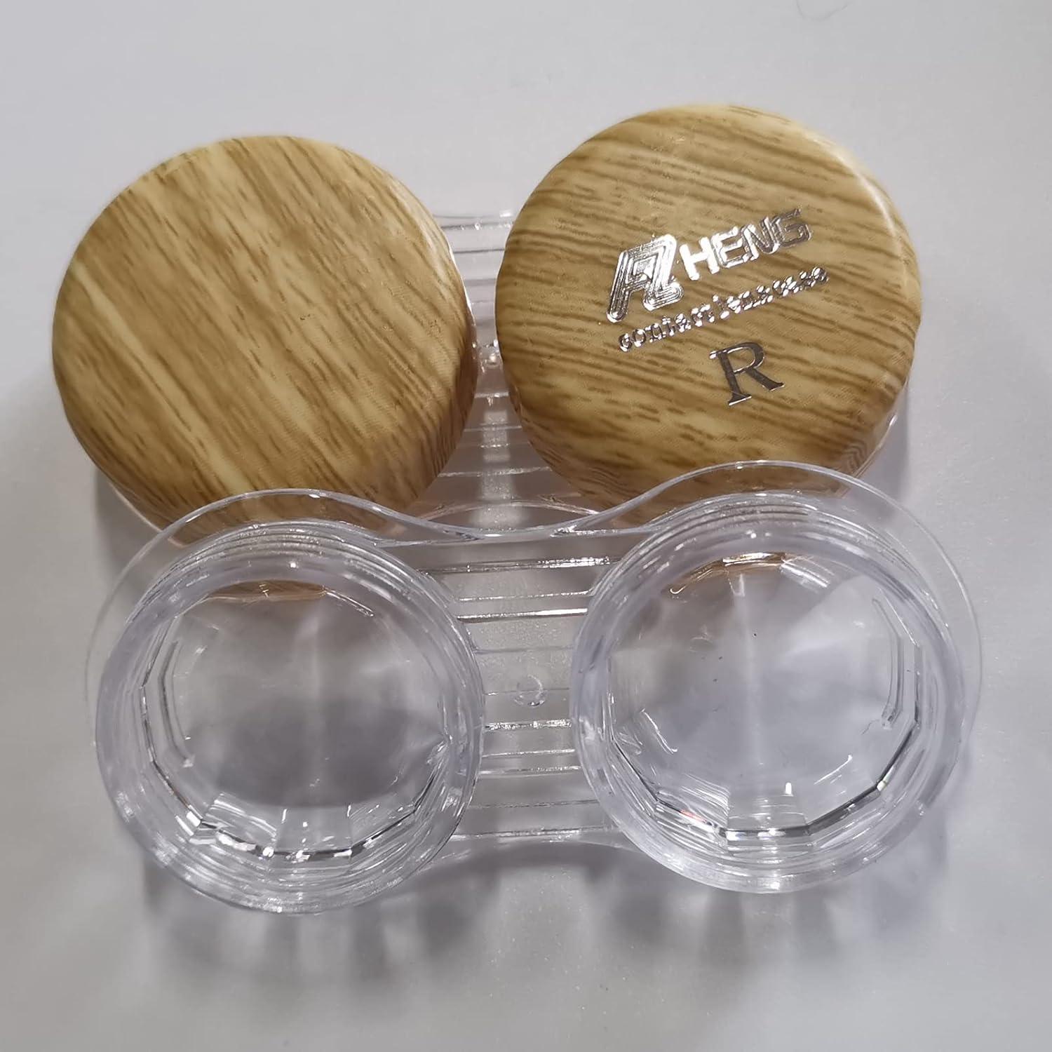 Estuche para Lentes de Contacto MUDOR 6 Piezas Color Madera