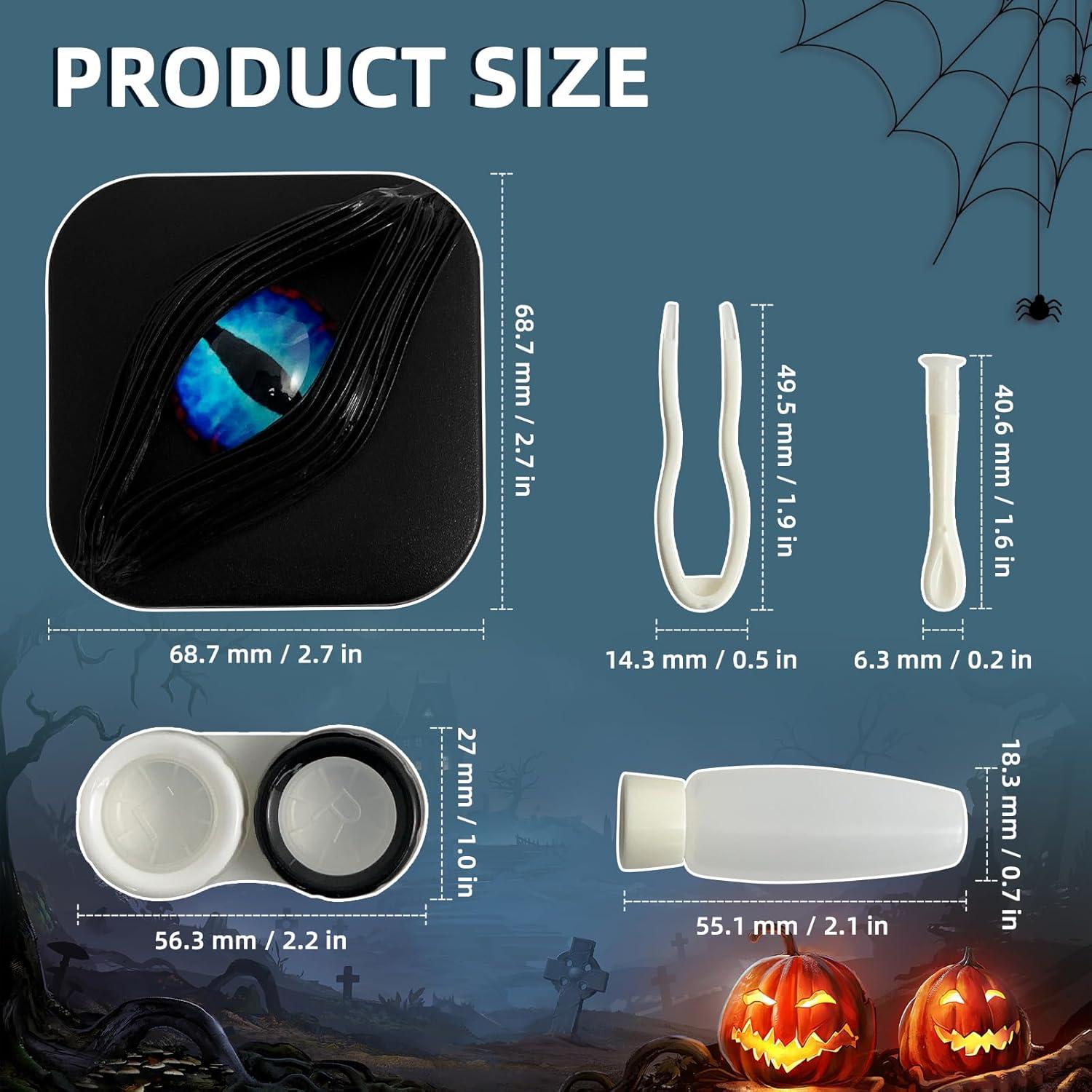 Estuche para Lentes de Contacto UpaClaire Azul con Espejo