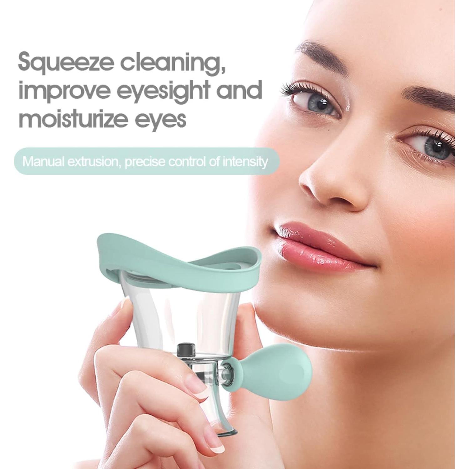 Taza de Lavado de Ojos AITIME Reutilizable Azul con Presión de Aire