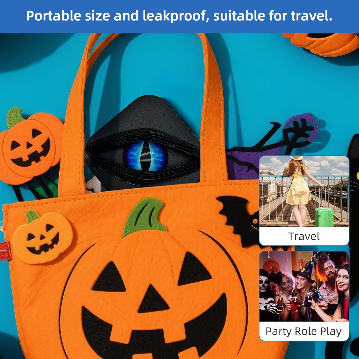 Estuches de Lentes de Contacto Halloween LADYPONYCSC - Paquete de 2