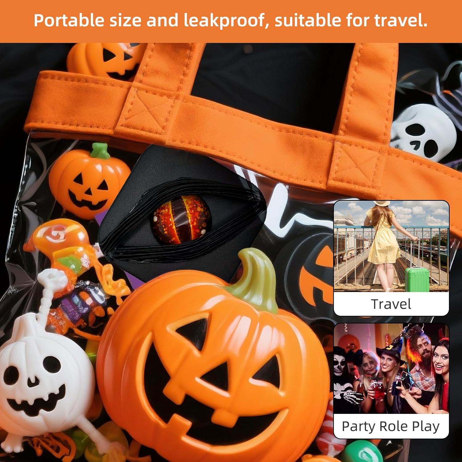 Estuches de Lentes de Contacto Halloween LADYPONYCSC - Paquete de 2