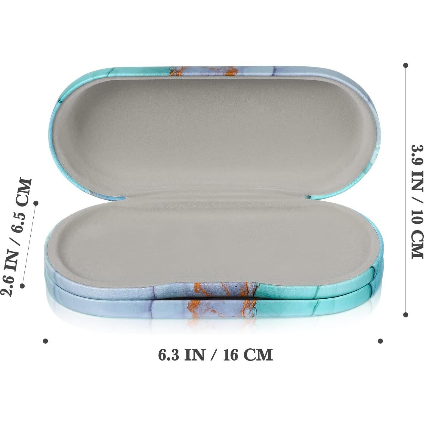 Estuche Doble para Lentes Healifty con Espejo y Pinzas