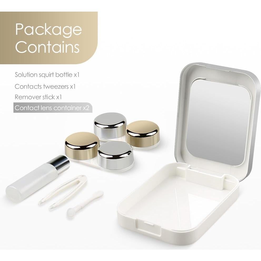 Estuche Duro para Lentes de Contacto CL01 - Kit de Viaje 6 en 1