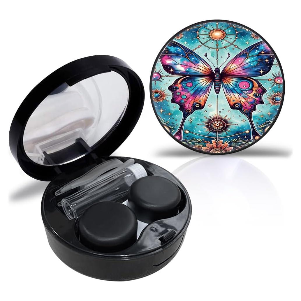 Estuche de contacto RETUIOS 2025 con espejo y accesorios