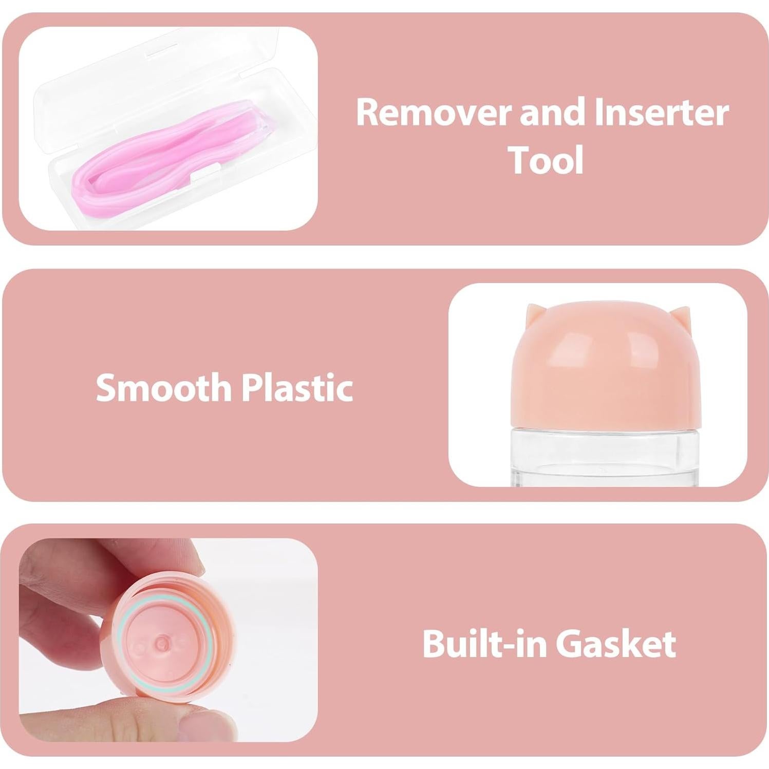 Juego de 6 estuches para lentes de contacto ReignSword con herramientas