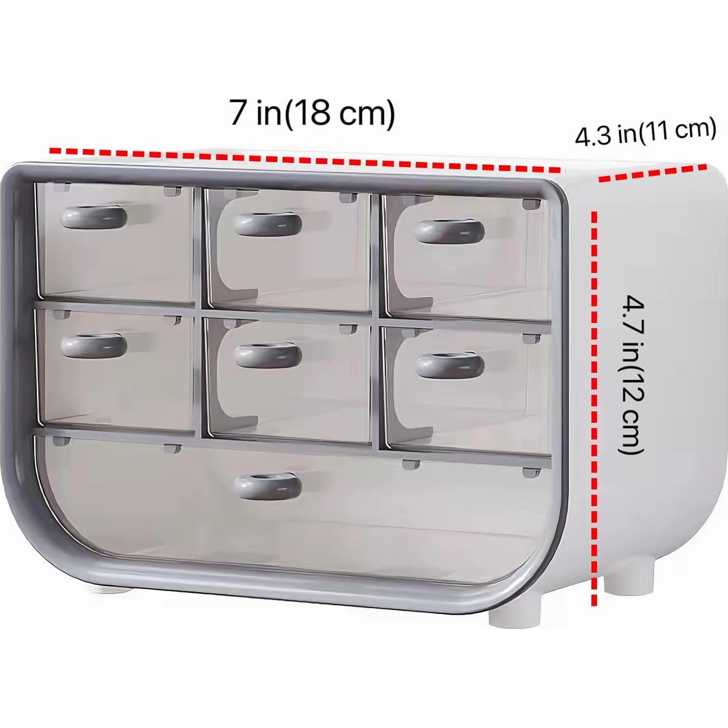 Organizador de Lentes de Contacto P-100 Gris - Dispensador Diario