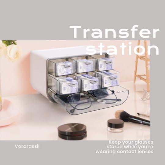 Organizador de Lentes de Contacto P-100 Gris - Dispensador Diario