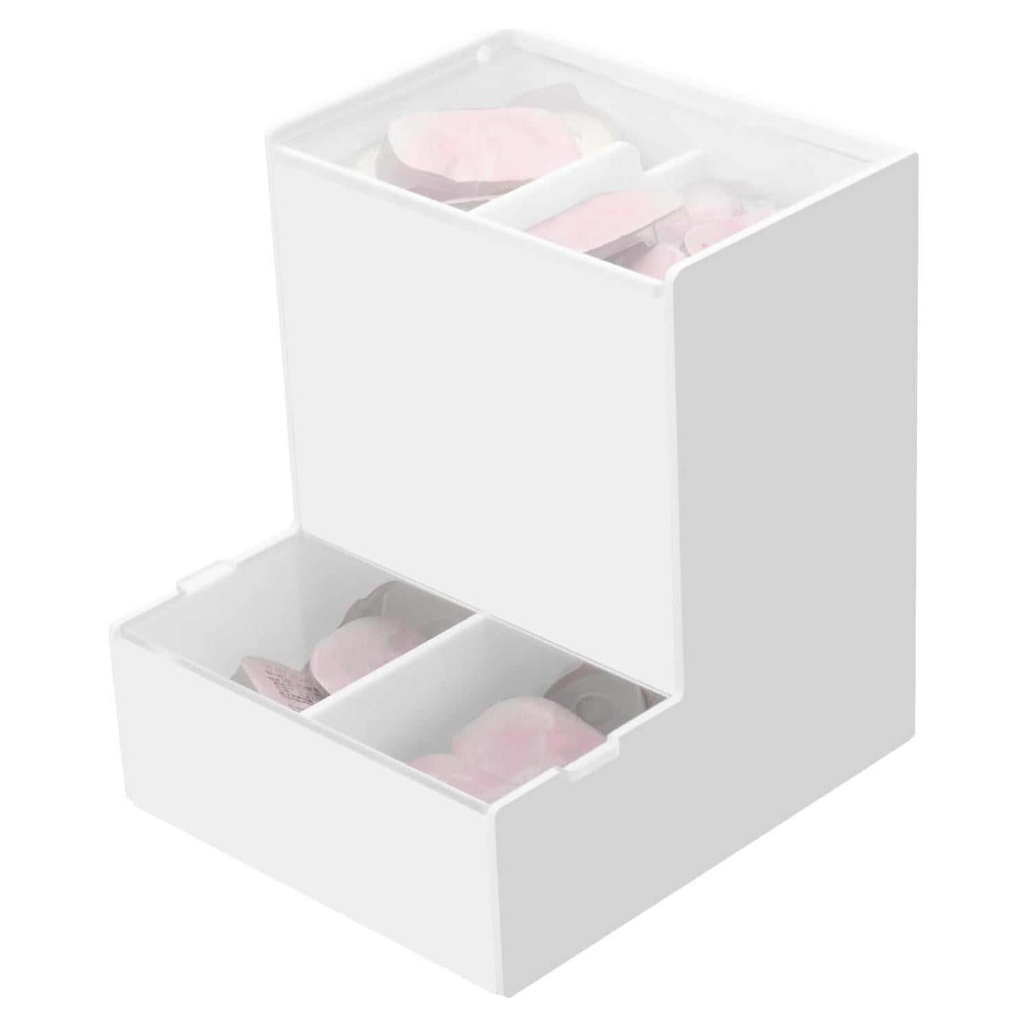 Dispensador de Lentes de Contacto Diarios Beautyflier - Acrílico Blanco