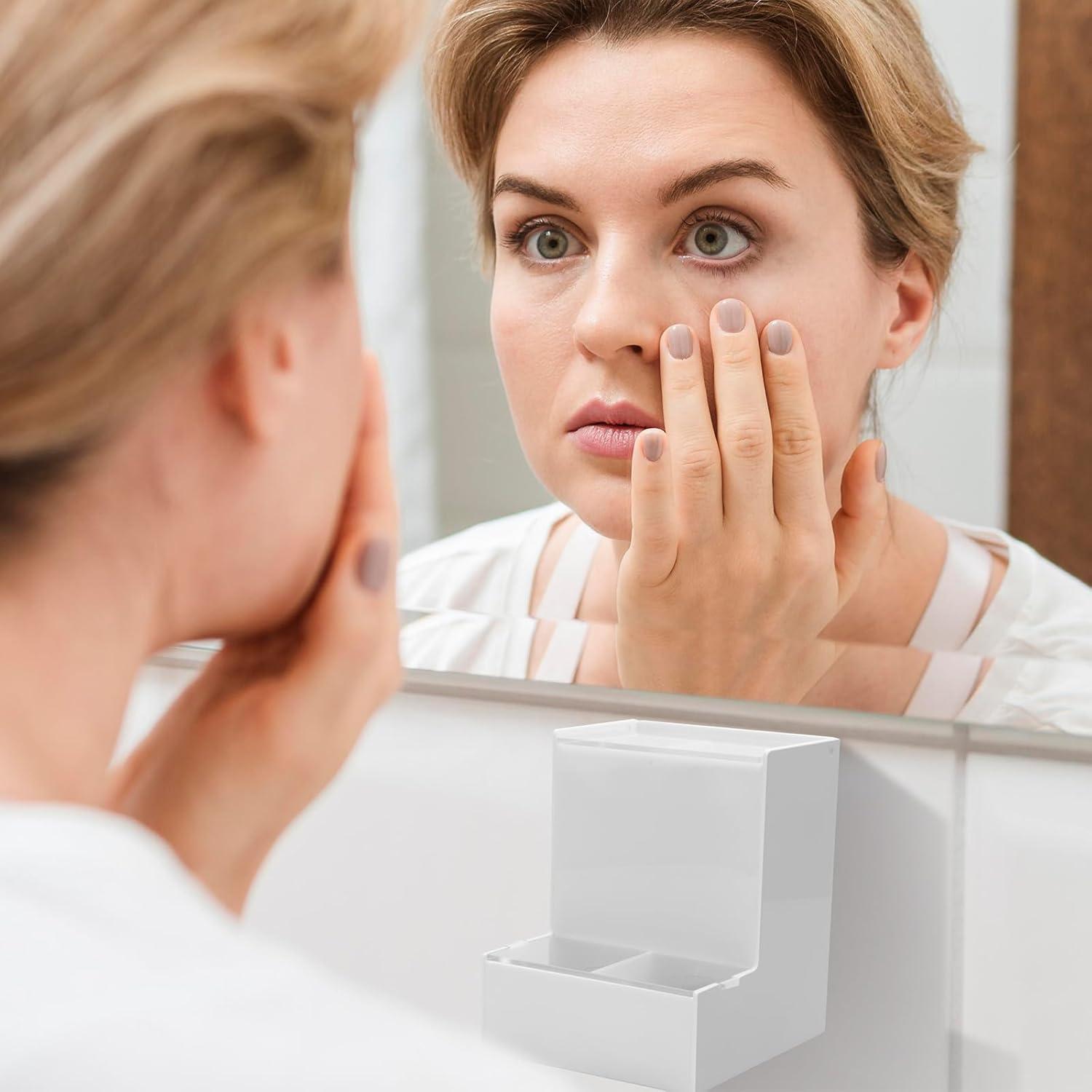 Dispensador de Lentes de Contacto Diarios Beautyflier - Acrílico Blanco