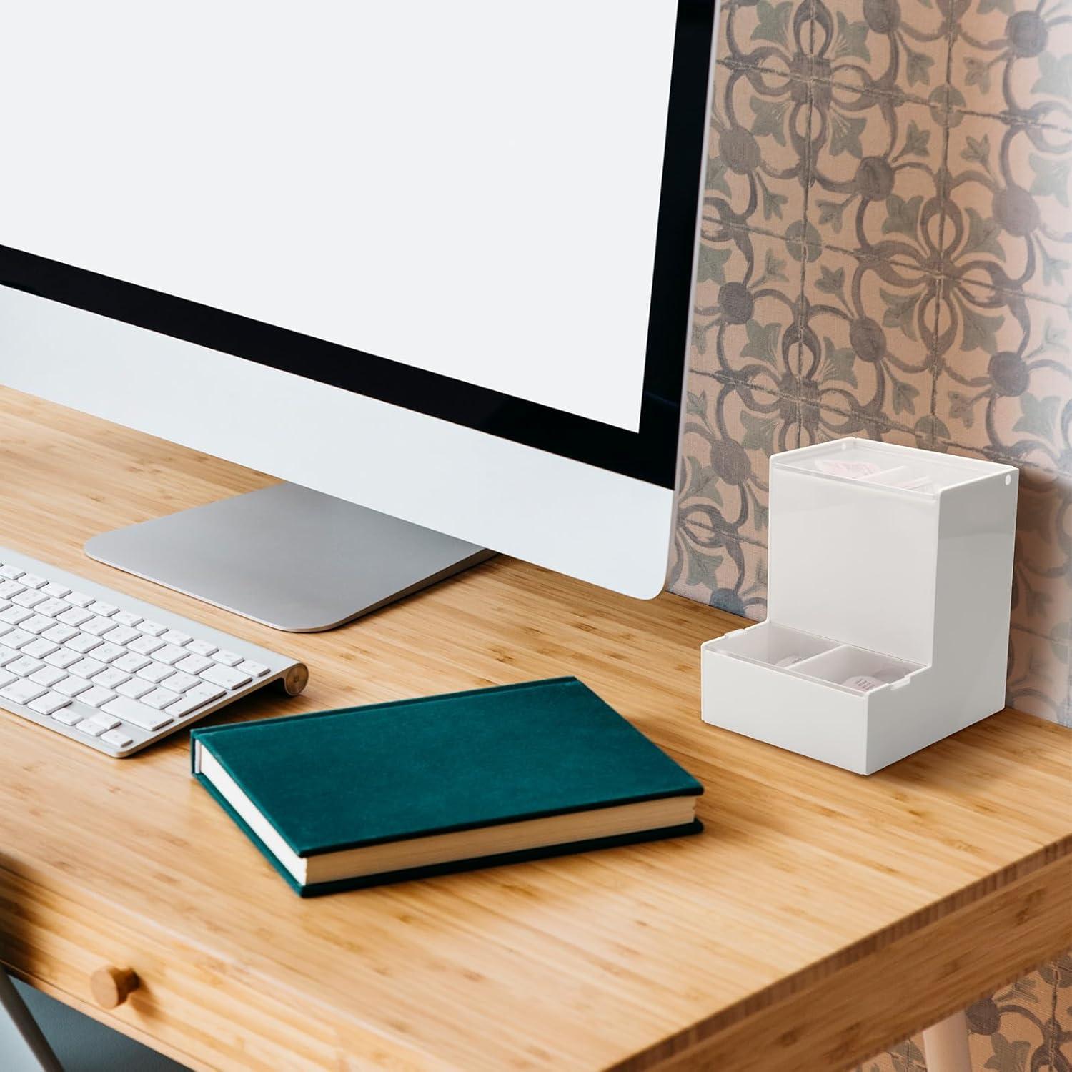 Dispensador de Lentes de Contacto Diarios Beautyflier - Acrílico Blanco