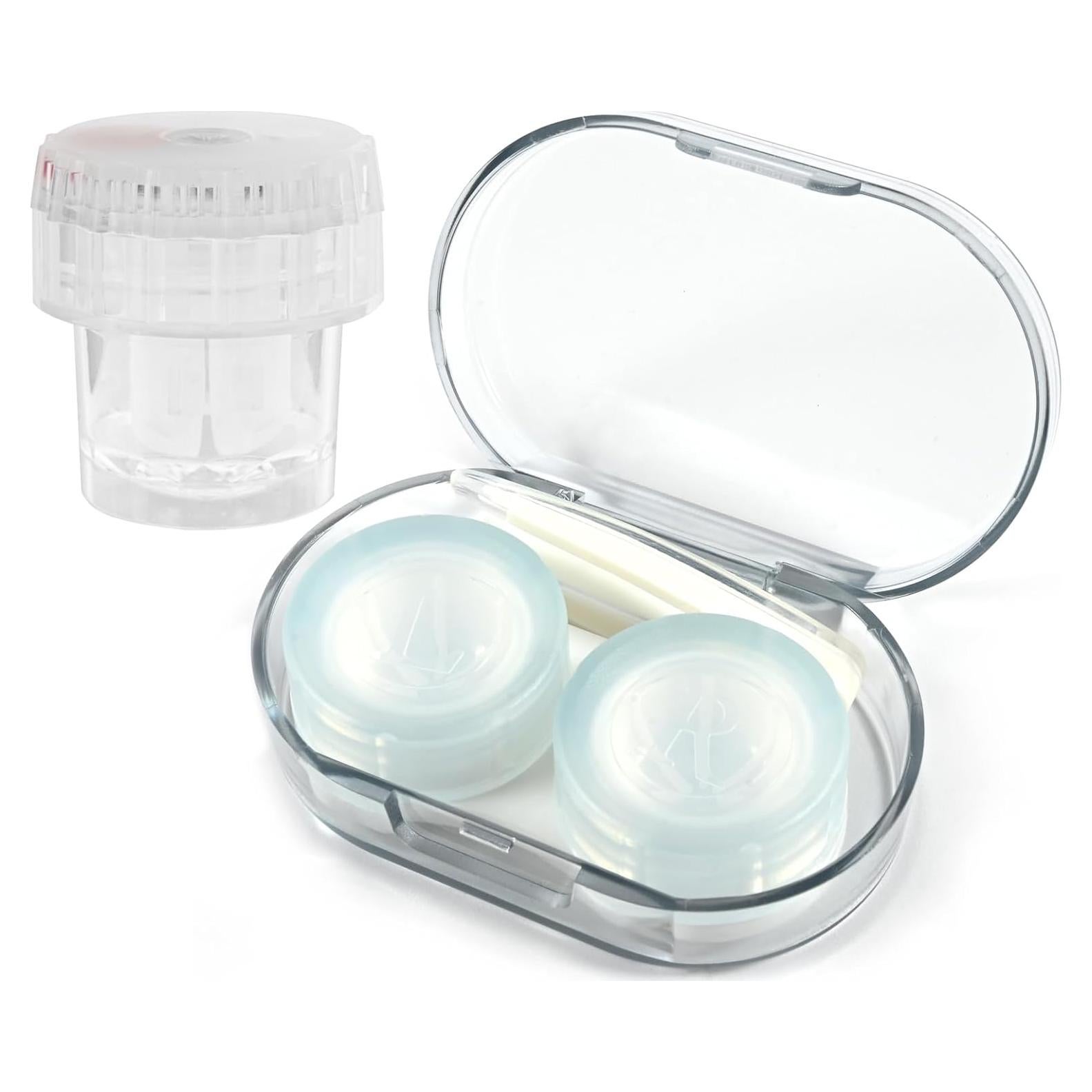 Estuche para Lentes de Contacto Lolocor Azul con Limpiador y Kit