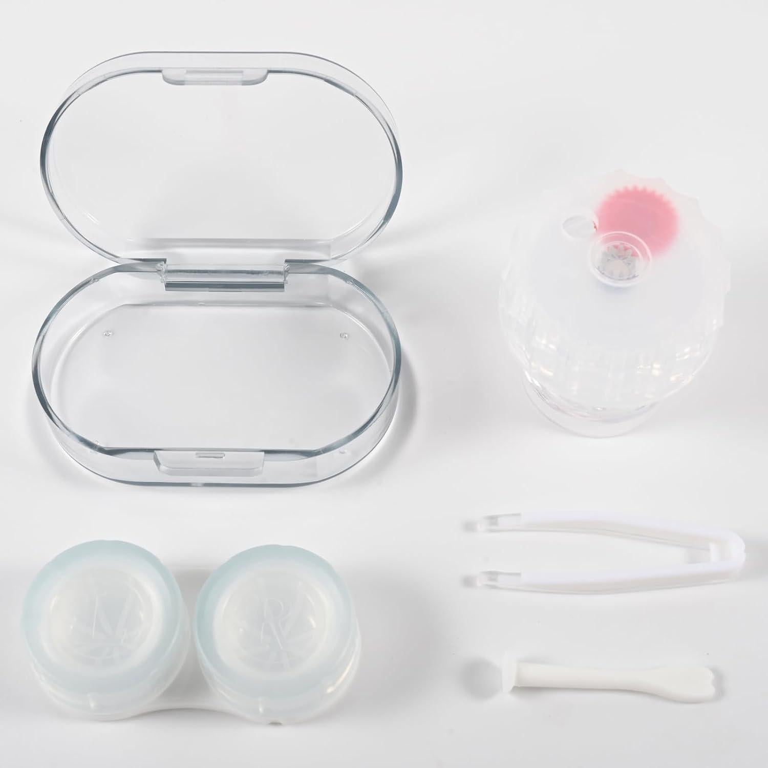 Estuche para Lentes de Contacto Lolocor Azul con Limpiador y Kit