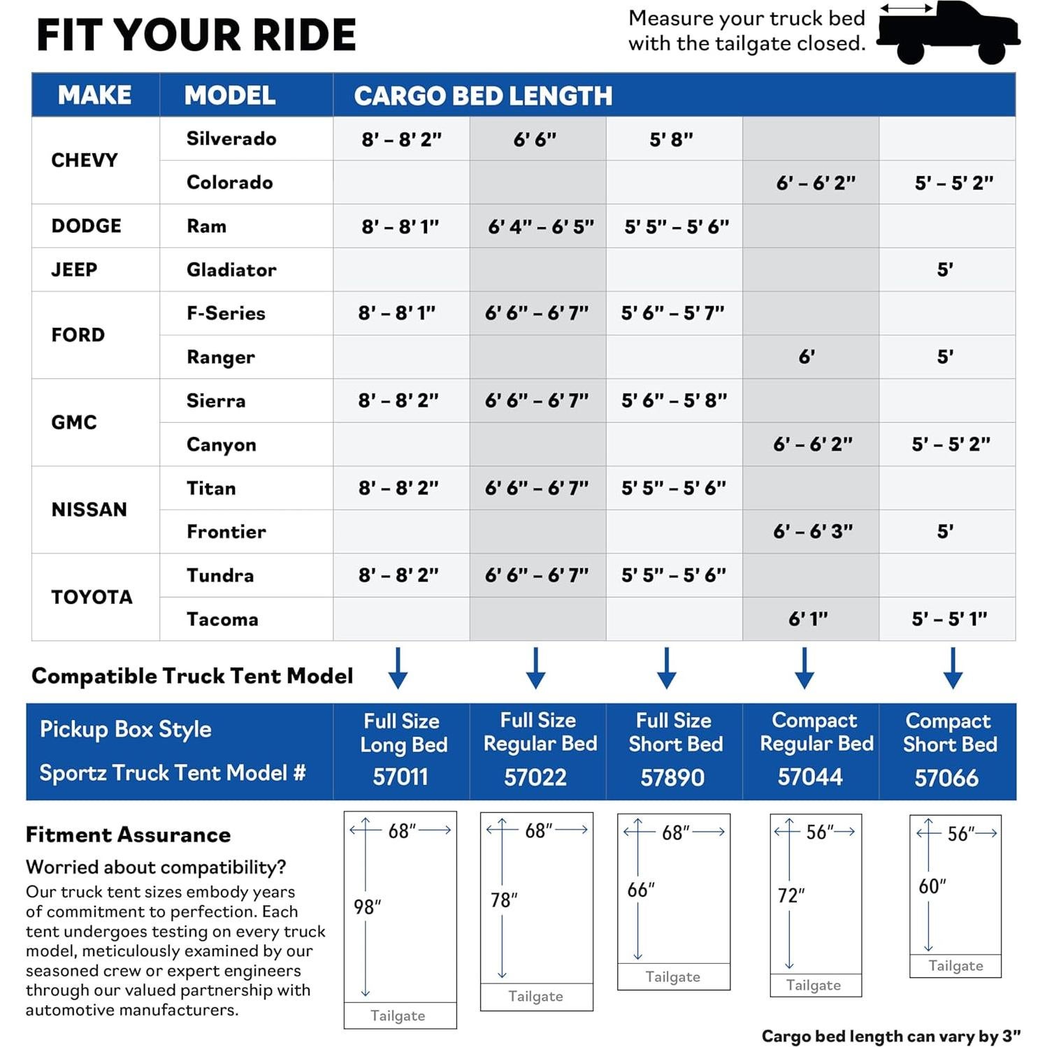 Carpa Napier Sportz para Camioneta - Camping 2 Personas