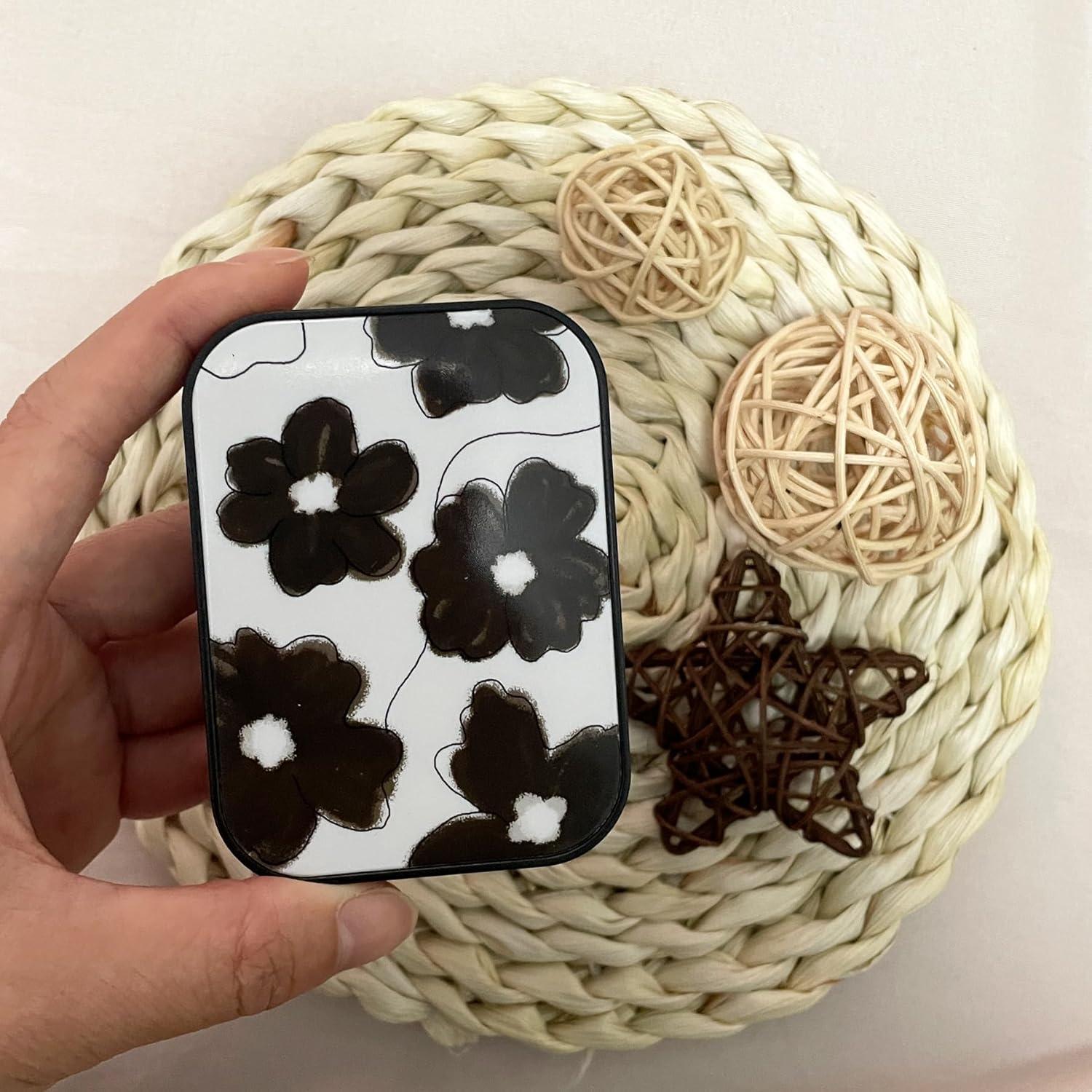 Estuche de Lentes de Contacto Howinn 6 en 1 Compacto Floral