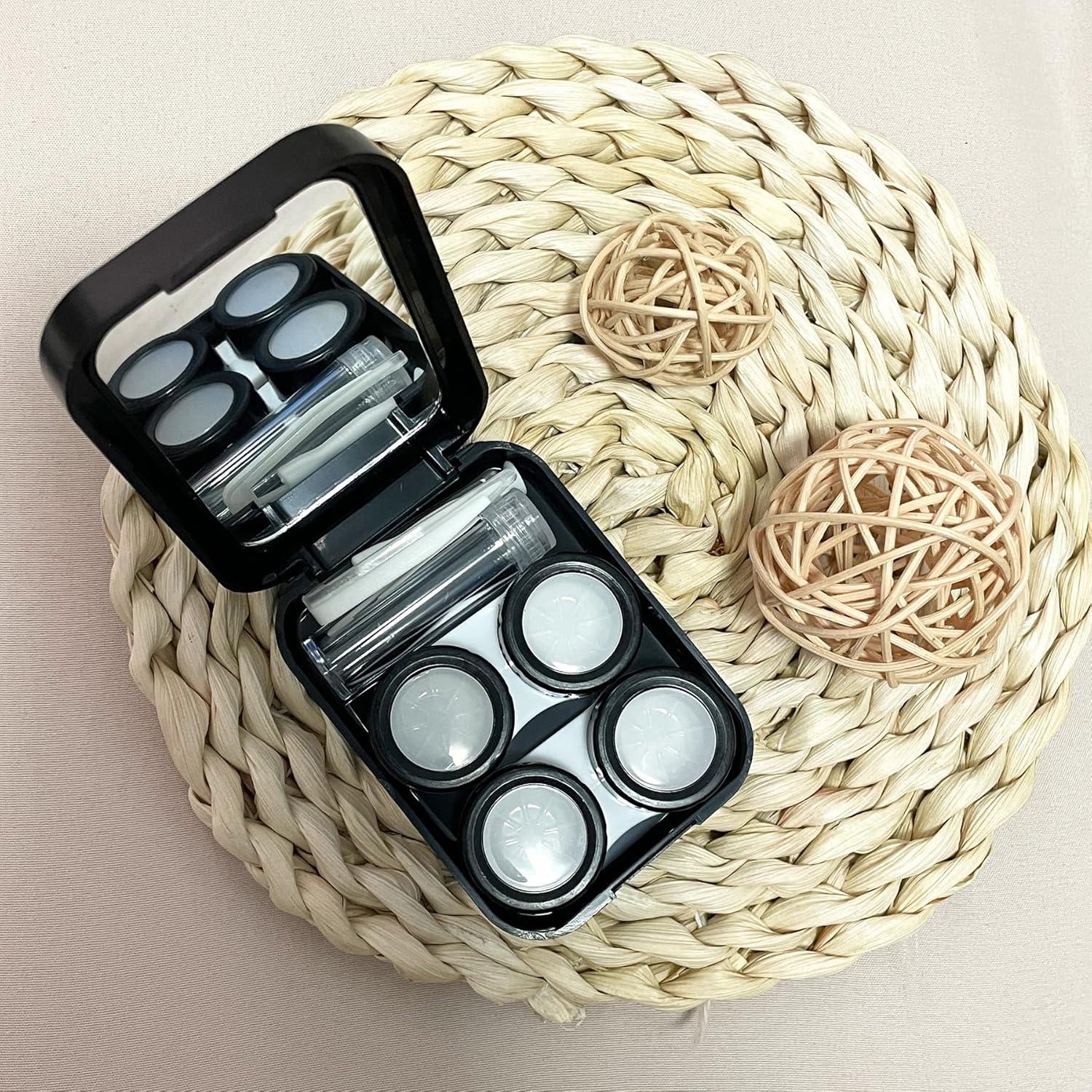 Estuche de Lentes de Contacto Howinn 6 en 1 Compacto Floral