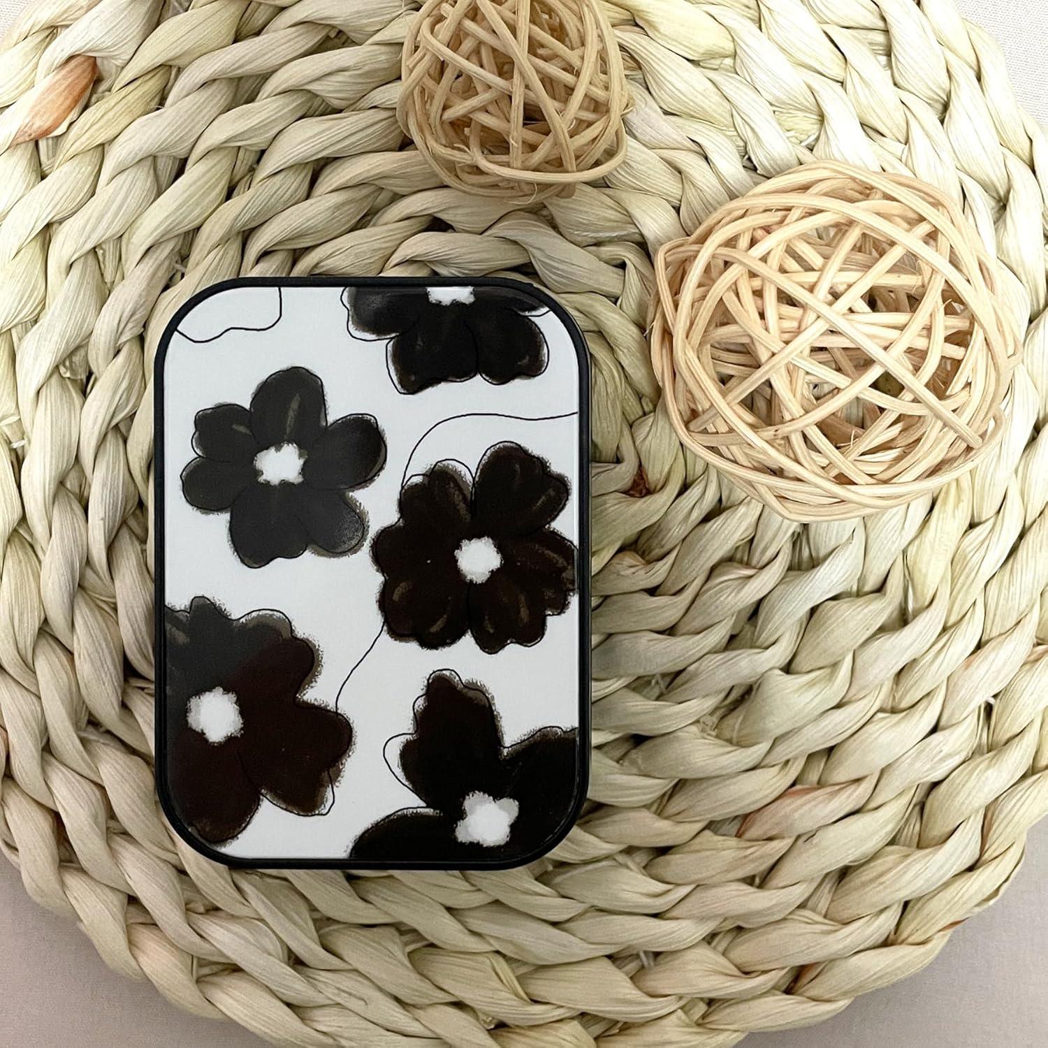 Estuche de Lentes de Contacto Howinn 6 en 1 Compacto Floral