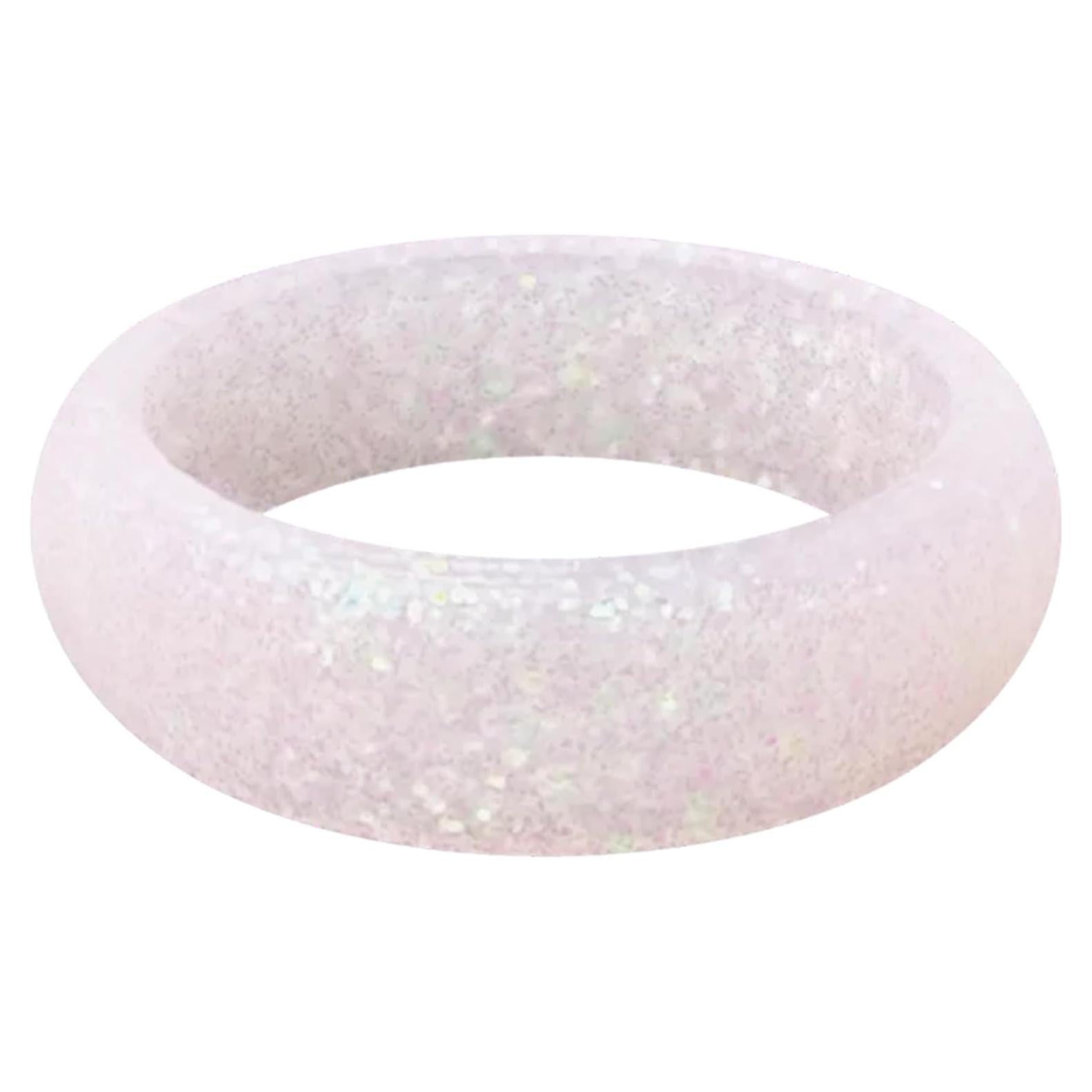 Anillo de Silicona QALO para Mujeres Talla 7 Color Pixie Dust