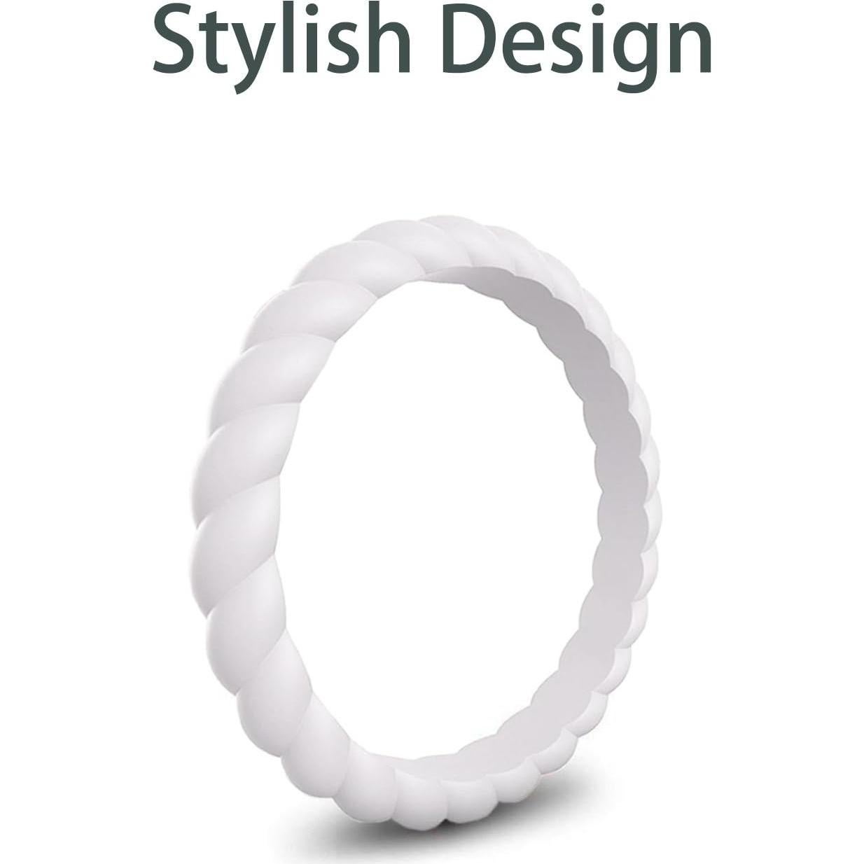 Anillo de Boda de Silicona MOKANI para Mujeres - Paquete de 10 Colores