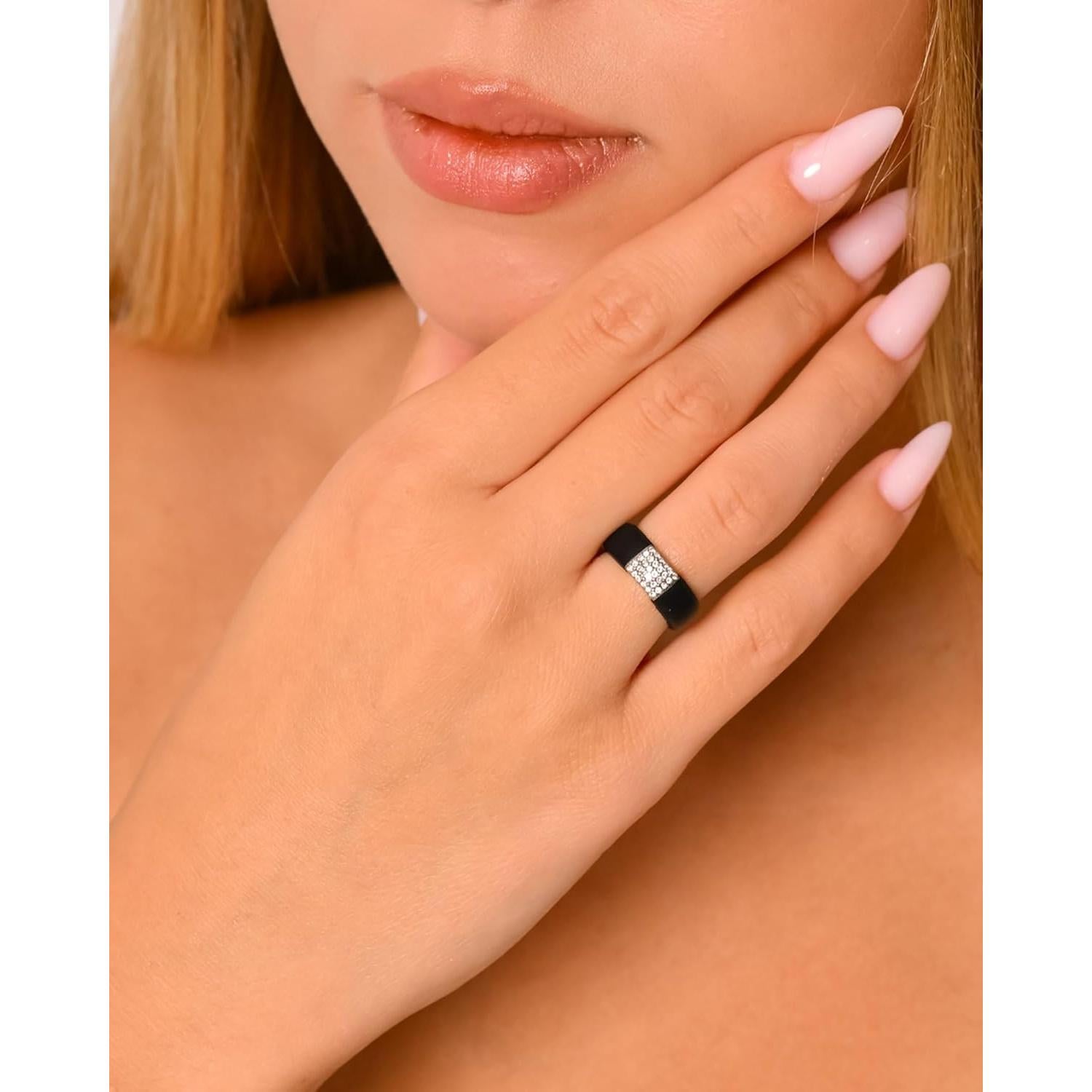 Anillo de Boda de Silicona Rinfit para Mujeres - Tamaño 7