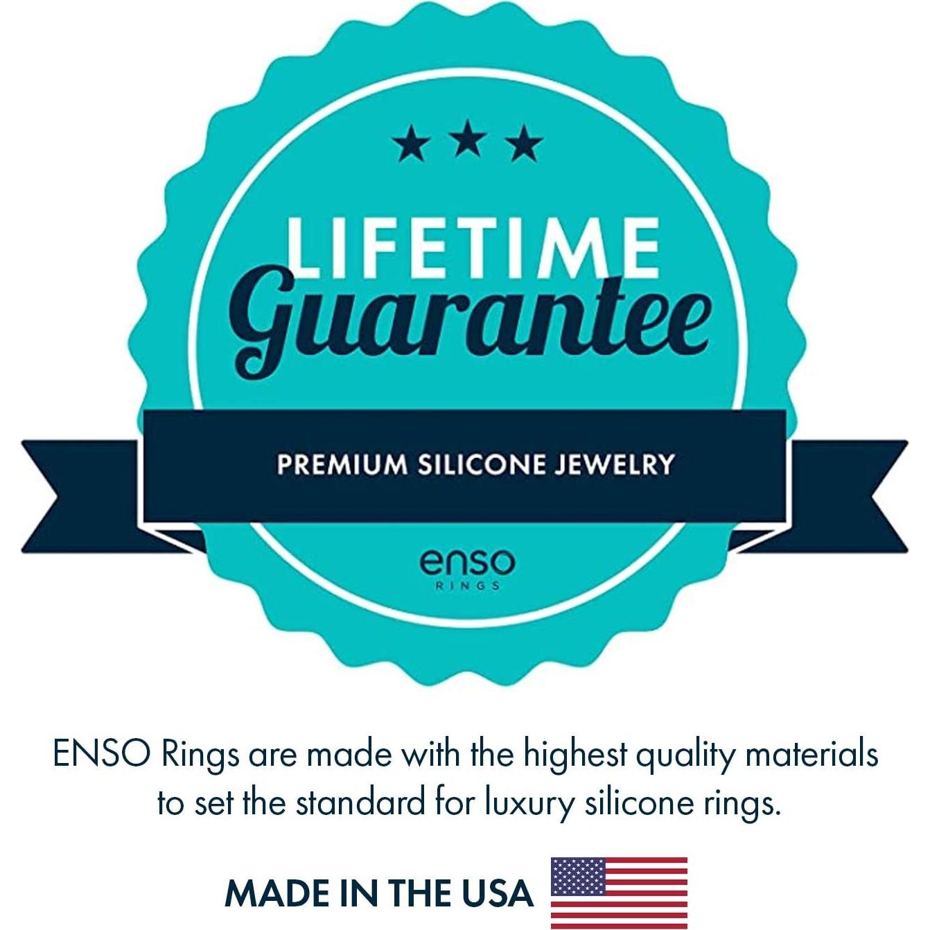 Anillo de Silicona Clásico Enso - Piedra de Nacimiento Unisex 6.6mm