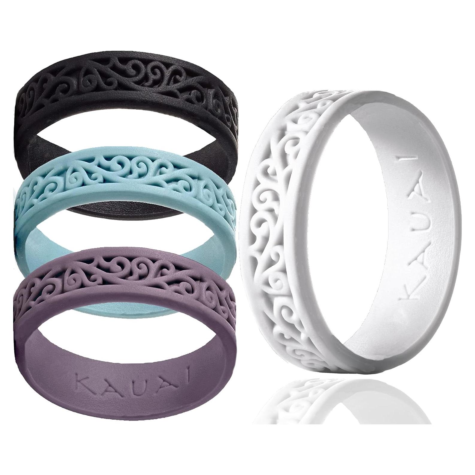 Anillos de Silicona KAUAI para Mujeres - Ajuste Cómodo y Ligero