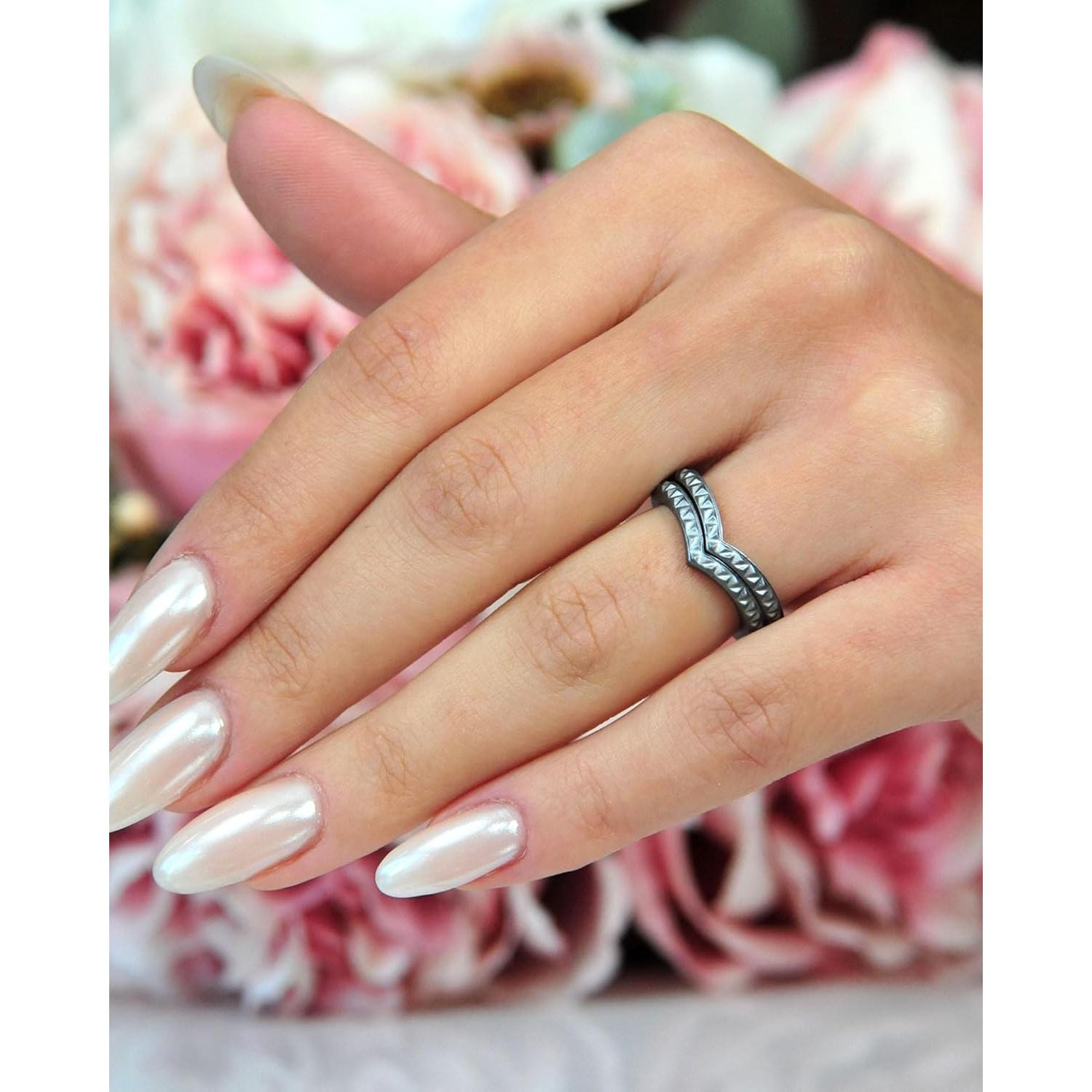 Anillos de Silicona Rinfit para Mujeres - Boda y Moda - Plata